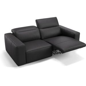 sofanella Ledersofa LENOLA 2-Sitzer Couchgarnitur Couch 196x109x72cm Grau