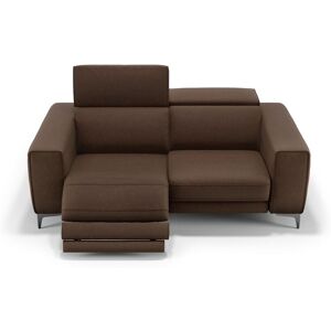 sofanella Stoffcouch CUPELLO 2-Sitzer Sofa 166x74x107cm Braun