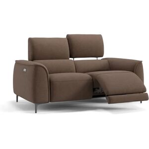 sofanella Stoffcouch 2-Sitzer COMO Relaxcouch Couch 168x97x101cm Braun