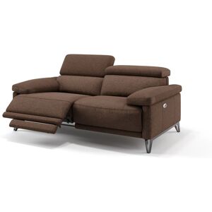 sofanella Stoffgarnitur Designsofa 2-Sitzer CELANO 176x76x108cm schwarz