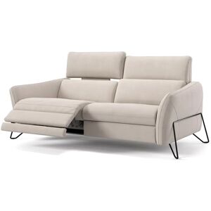 sofanella Designer Stoff Sofa LINARES Italienische Design Stoff Couch 194x100x103cm Beige