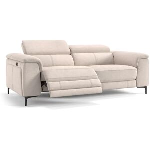 sofanella Stoffcouch MARINO 3-Sitzer Stoffsofa Relax Sofa 218x105x95cm Beige