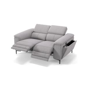 sofanella Stoffgarnitur MARINO 2-Sitzer Relax Couch 2er 174x105x95cm Grau