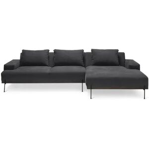 Scapa Ecksofa mit Longchair rechts - Tchibo - Anthrazit Baumwolle   unisex