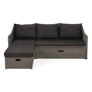 Auszieh-Schlafsofa »Thore« mit Stauraum - Tchibo - Anthrazit Aluminium   unisex