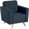 Max Winzer® Sessel »Julius«, mit Knopfheftung blau Größe