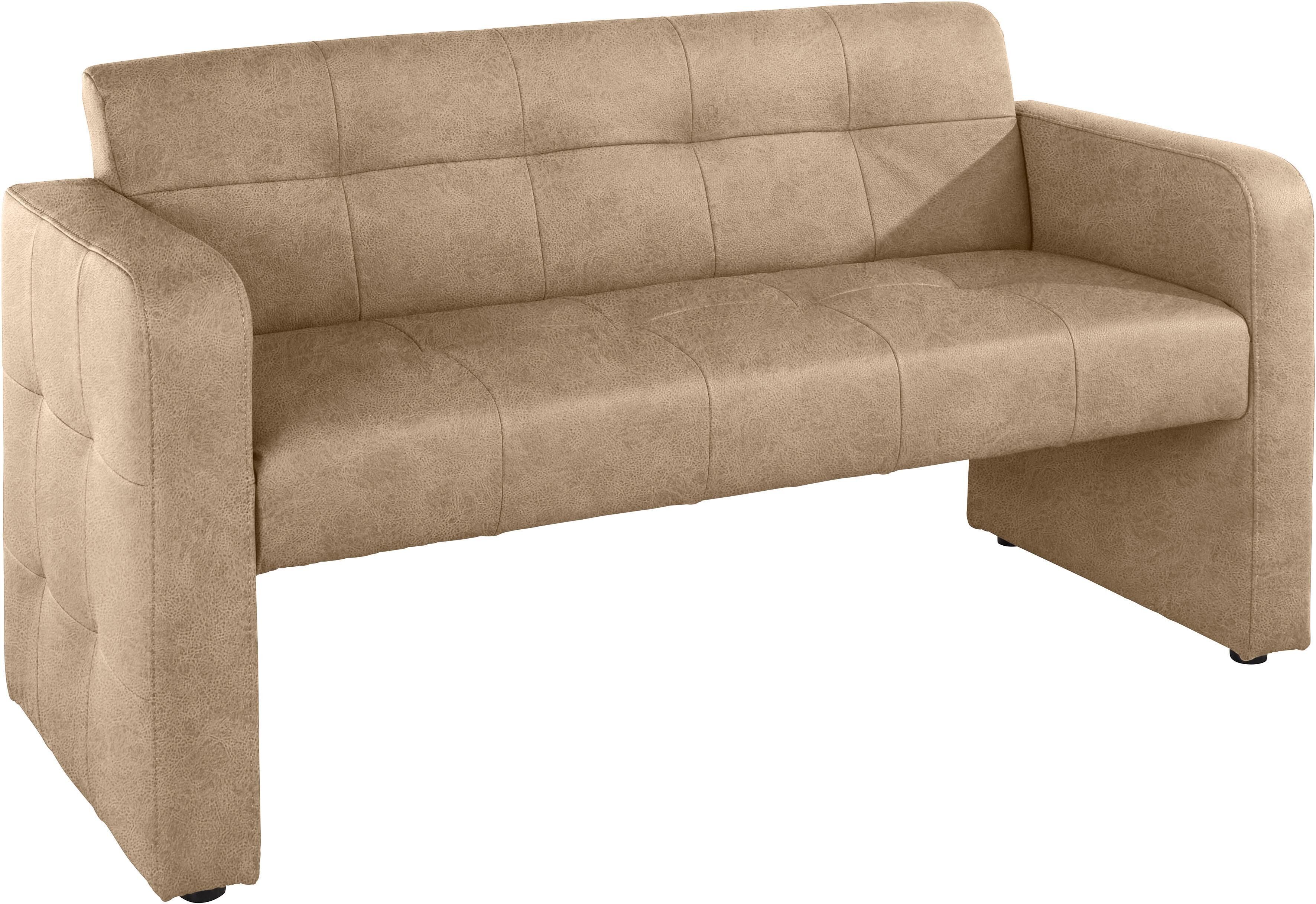 exxpo - sofa fashion Polsterbank »Barista«, Frei im Raum stellbar beige  Luxus-Microfaser