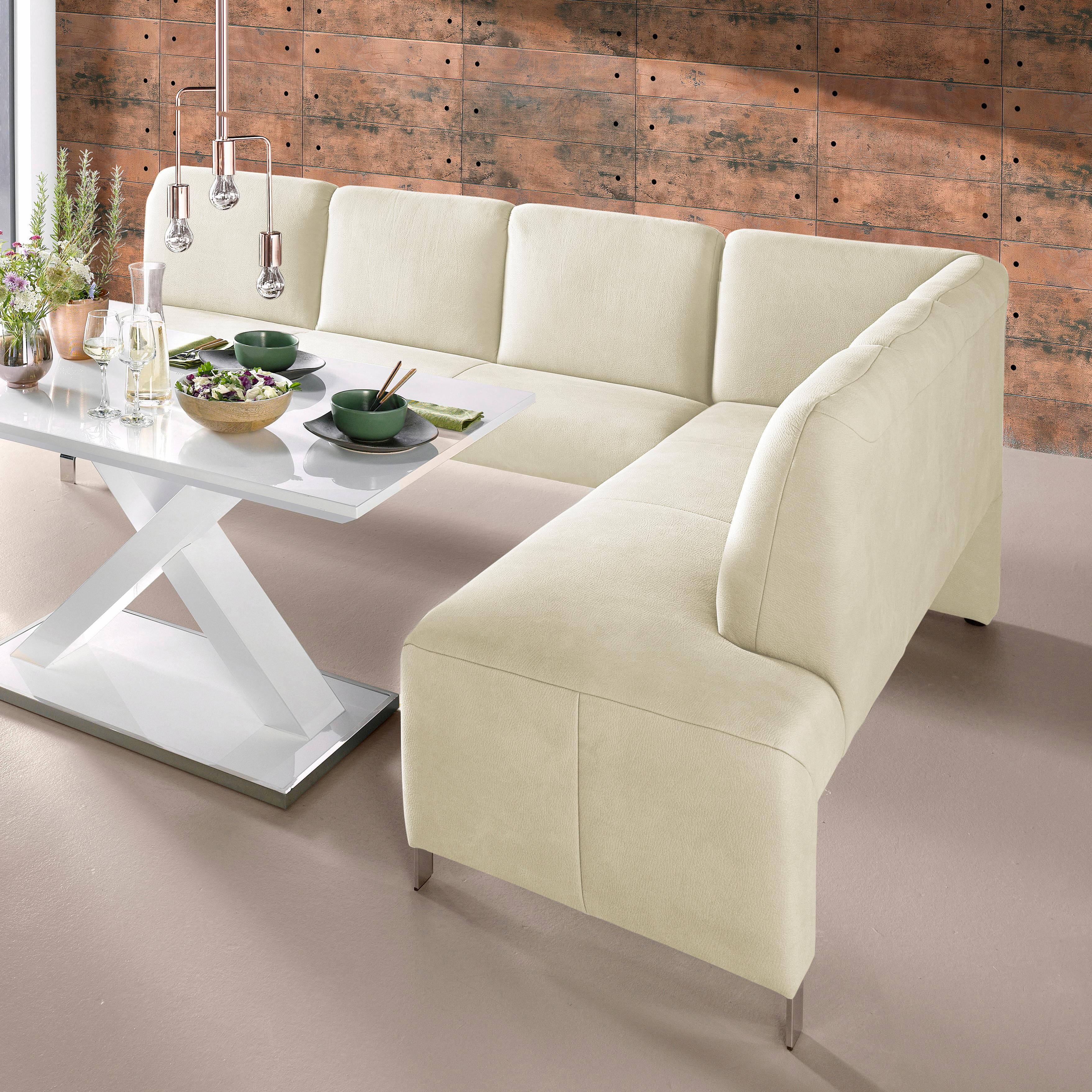 exxpo - sofa fashion Eckbank »Intenso«, Frei im Raum stellbar   NaturLEDER®