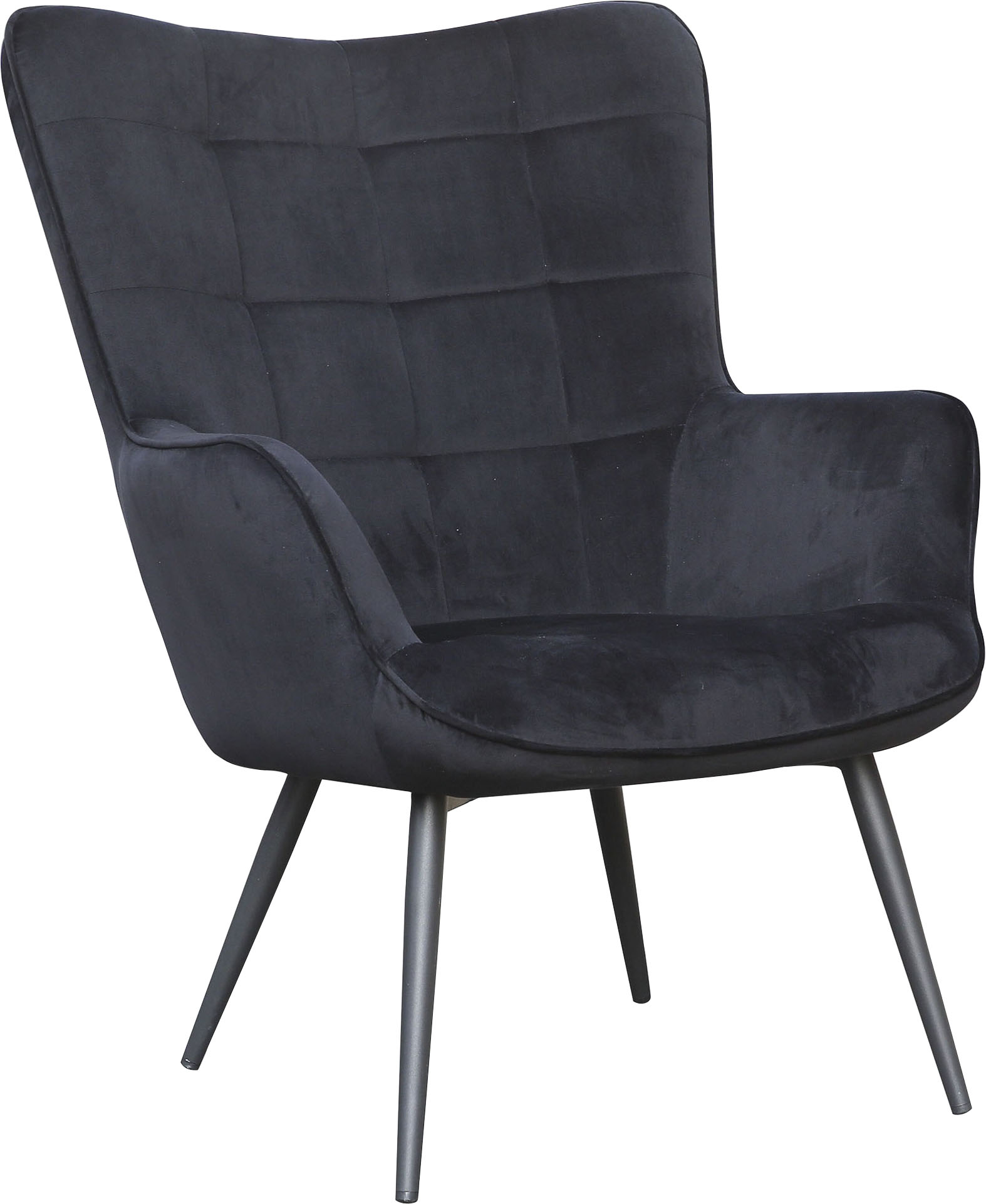 byLIVING Sessel »Uta«, (1 St.), in Cord, Samt oder Webstoff schwarz