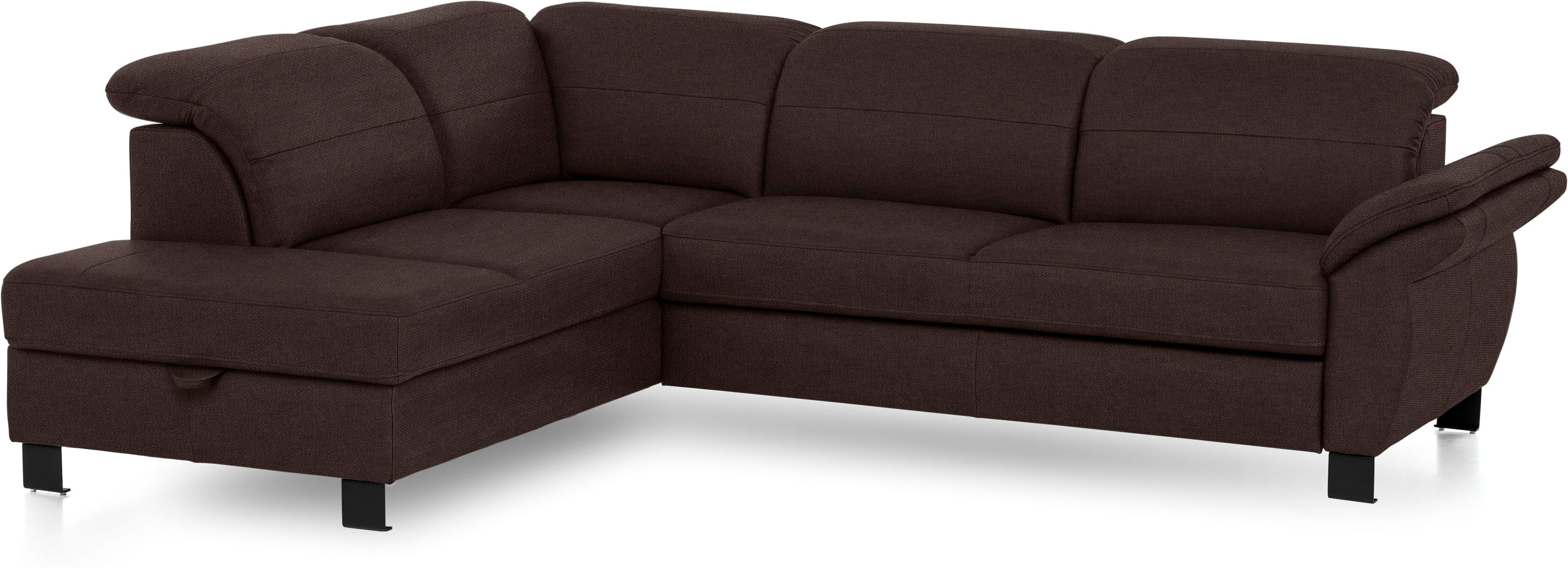 exxpo - sofa fashion Ecksofa, inklusive Kopfteilverstellung,wahlweise... braun