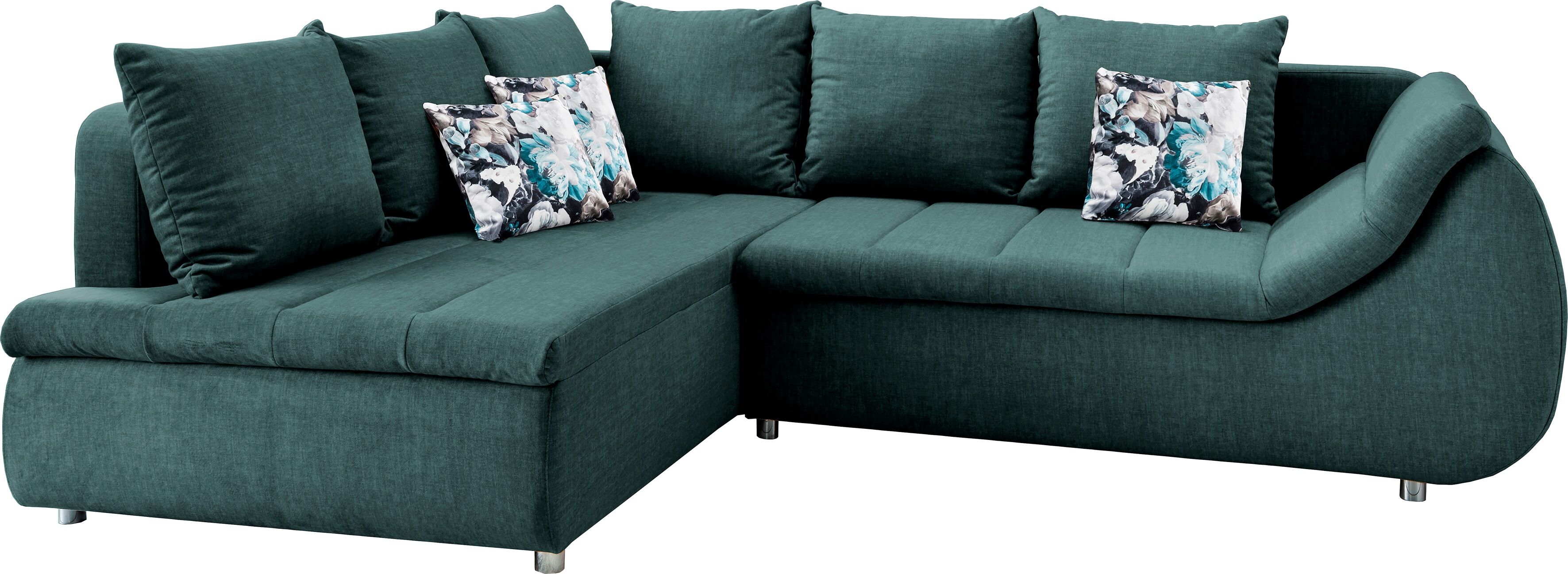 INOSIGN Ecksofa »Anisa«, auch mit Bettfunktion blau