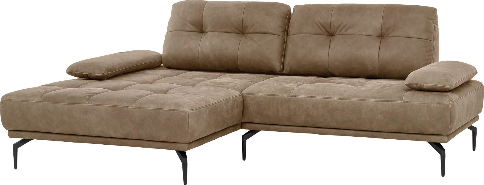 exxpo - sofa fashion Ecksofa, Inklusive Sitztiefenverstellung,... braun