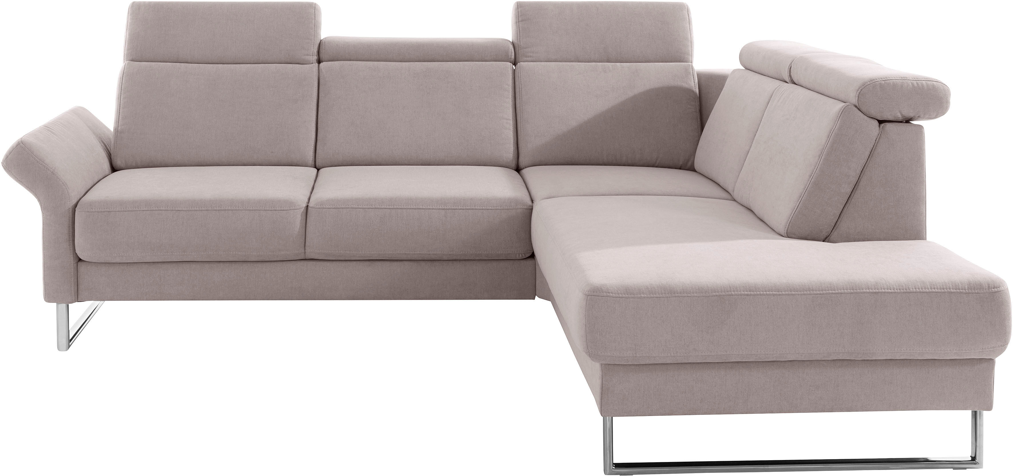 sit&more Ecksofa »Alamo«, mit Federkern, wahlweise mit Armteilverstellung und... grau