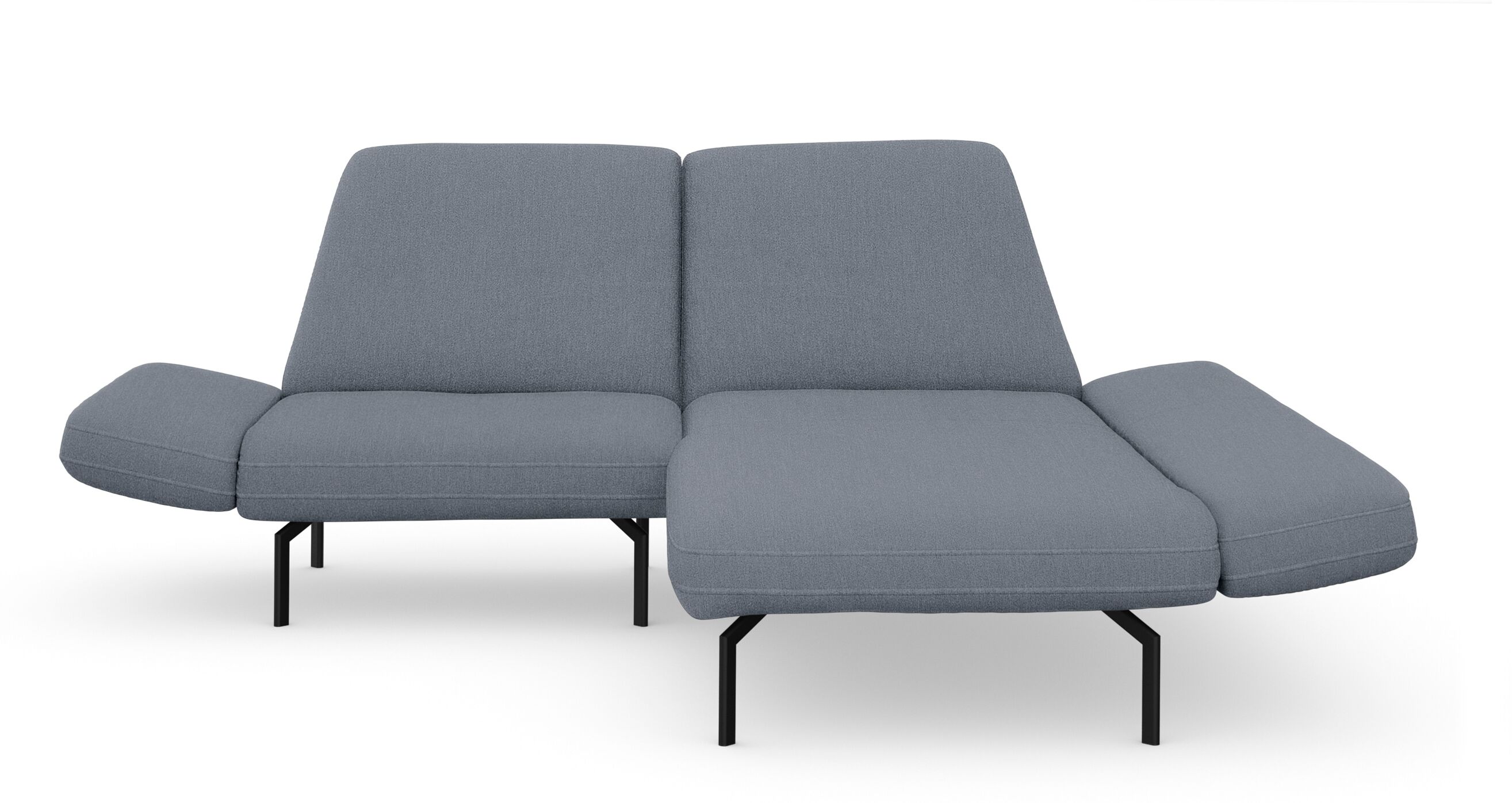 DOMO collection Ecksofa »Avellino«, mit Arm- und Rückenfunktion grau