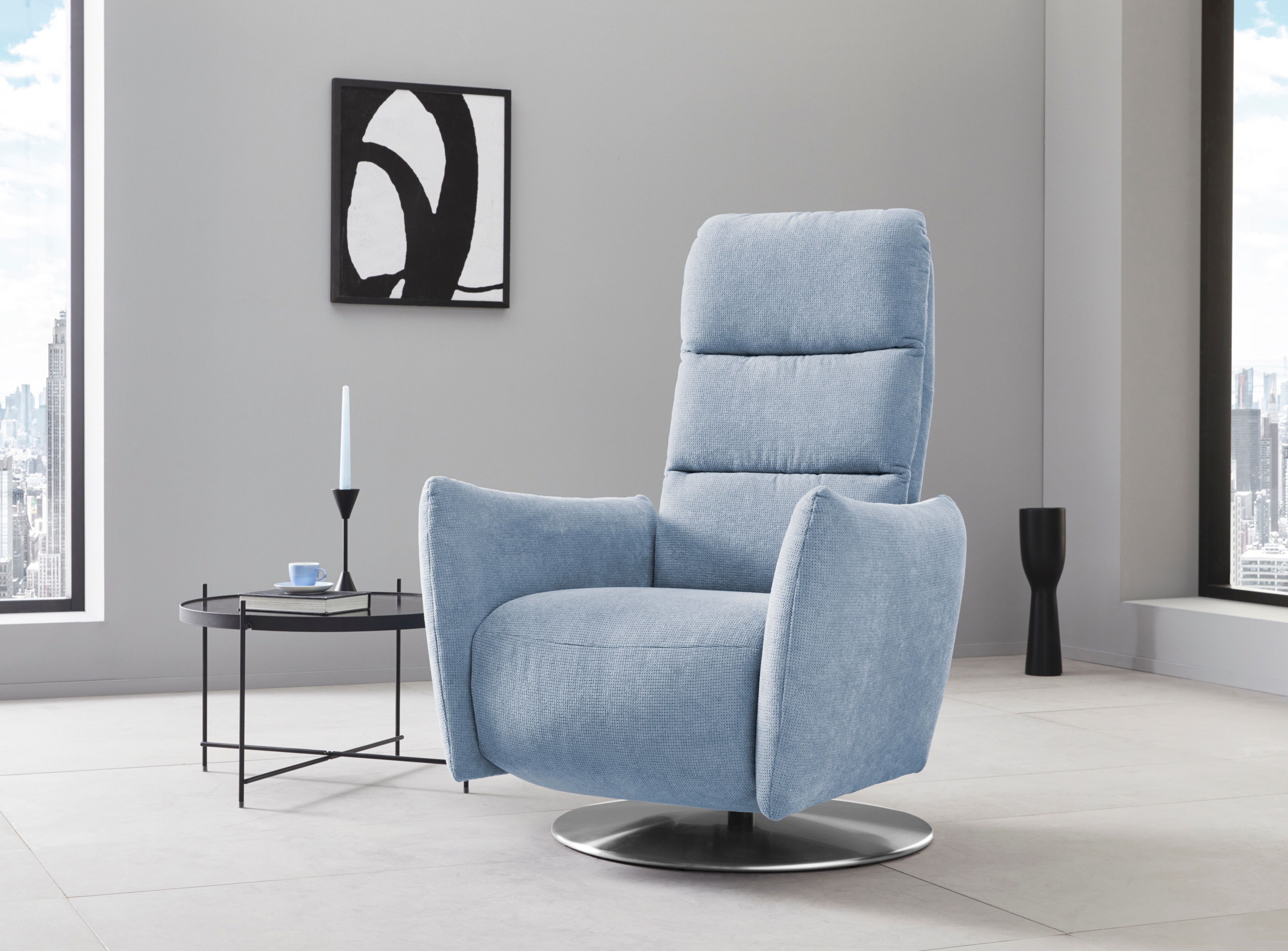 Places of Style Relaxsessel »Bardi«, in 3 Breiten (S,M,L), mit... blau