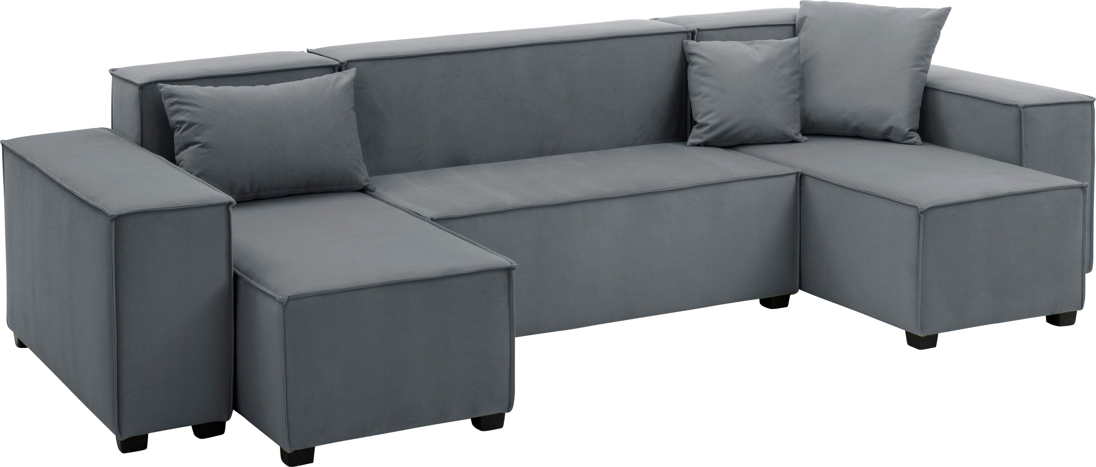 Max Winzer® Wohnlandschaft »MOVE«, (Set), Sofa-Set 06 aus 8 Sitz-Elementen,... grau