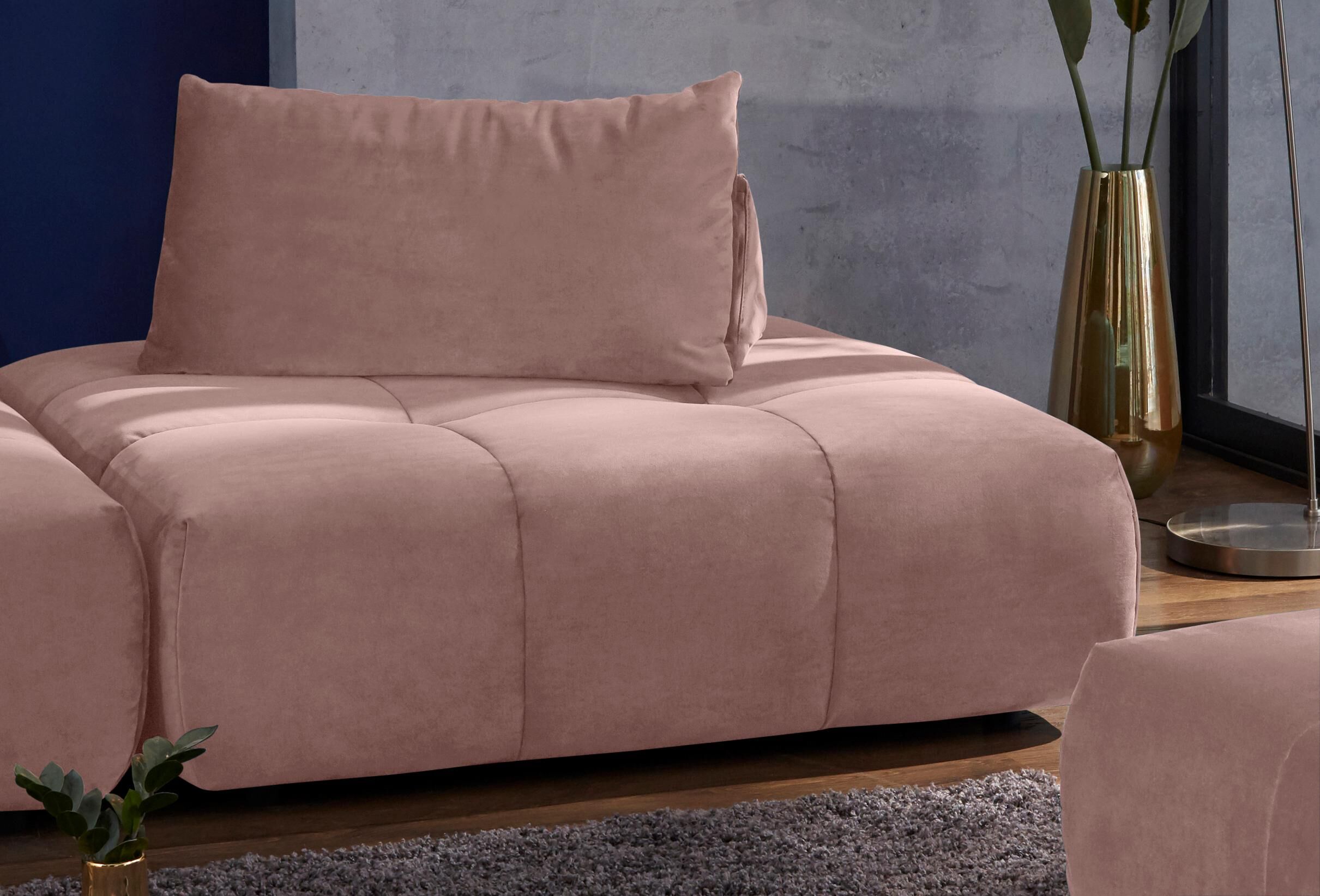 Guido Maria Kretschmer Home&Living Sofaelement »Lyon« rosa  Samtstoff