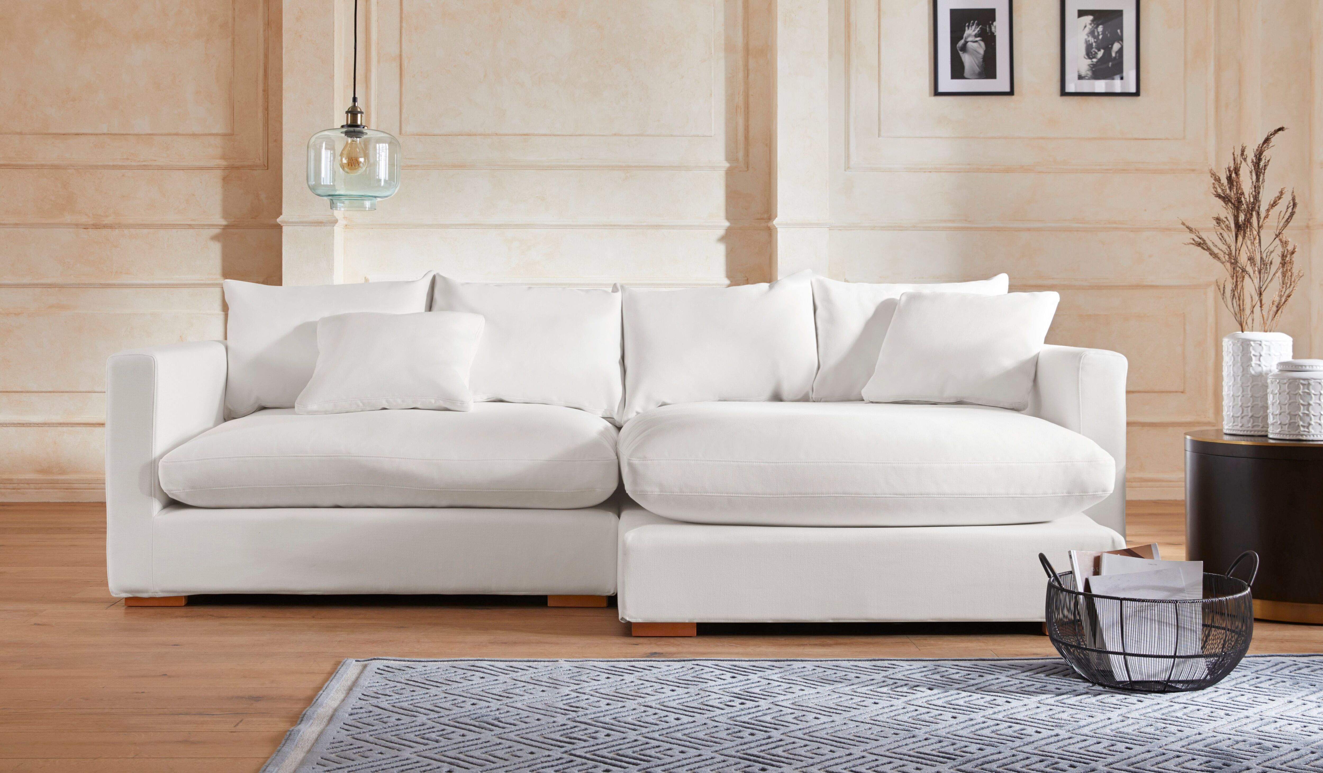 Guido Maria Kretschmer Home&Living Ecksofa »Pantin«, extra weich und... weiss