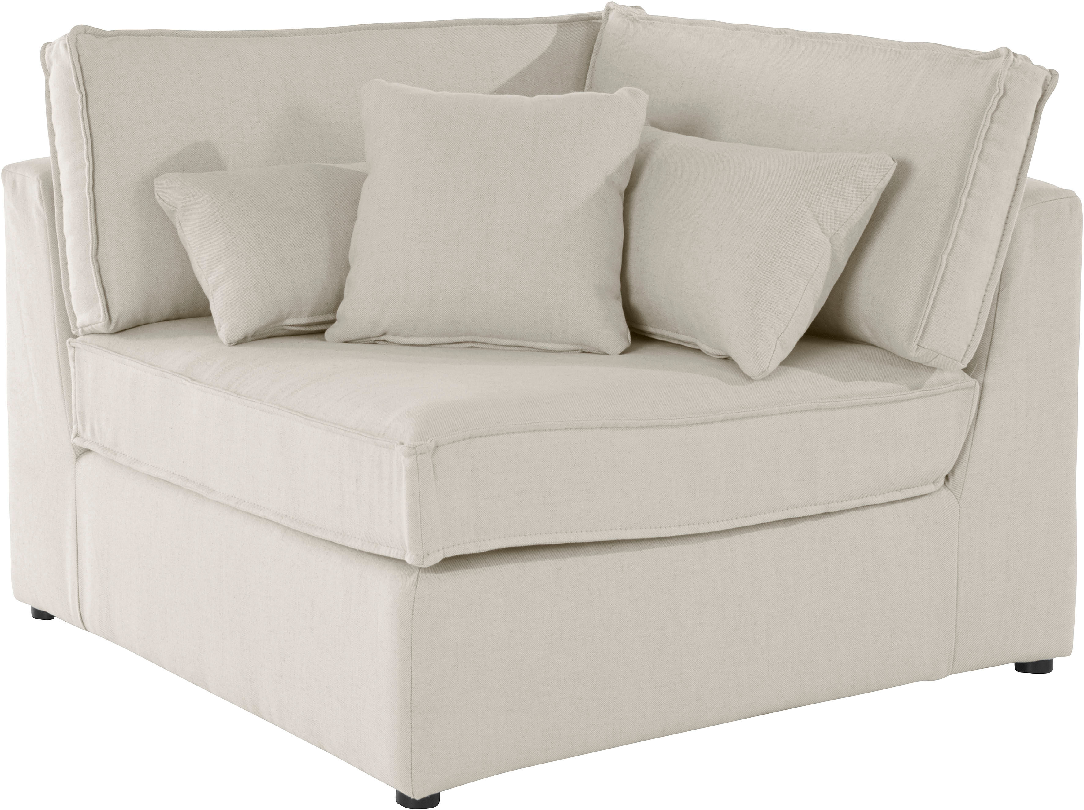 LeGer Home by Lena Gercke Sofa-Eckelement »Ceyda«, Teil eines Modulsofas beige  Struktur fein