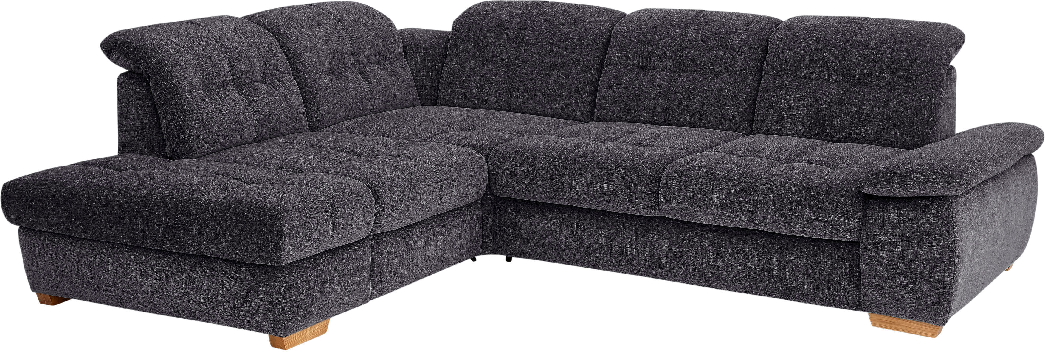 Home affaire Ecksofa »Lotus Home«, incl. Sitztiefenverstellung, wahlweise mit... grau