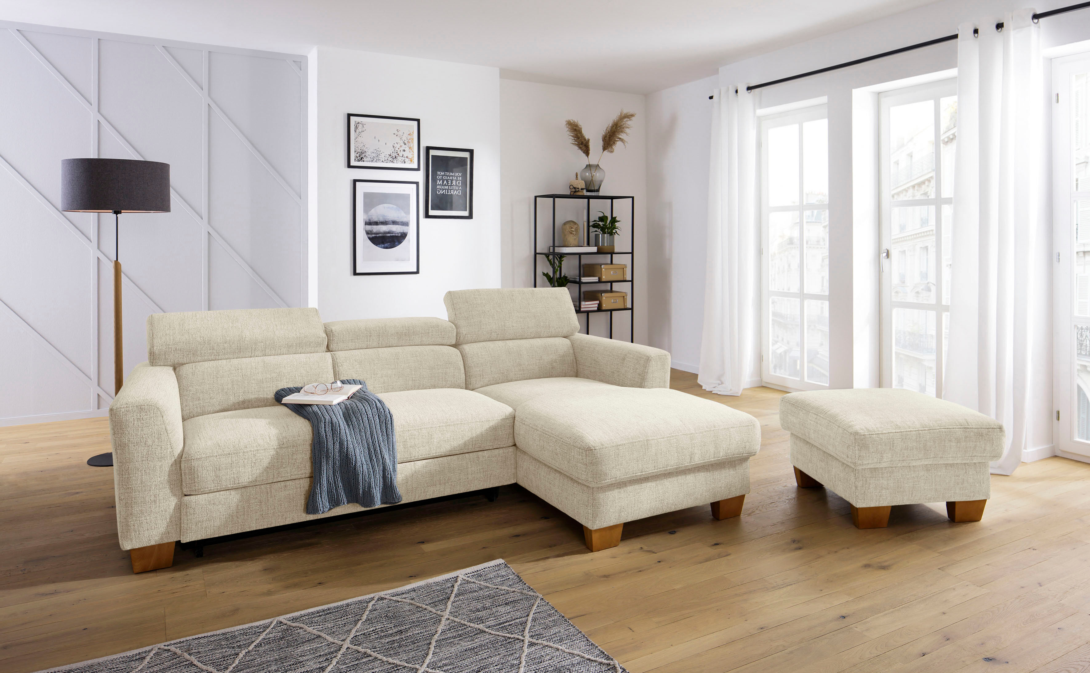 Home affaire Ecksofa »Steve Premium« beige