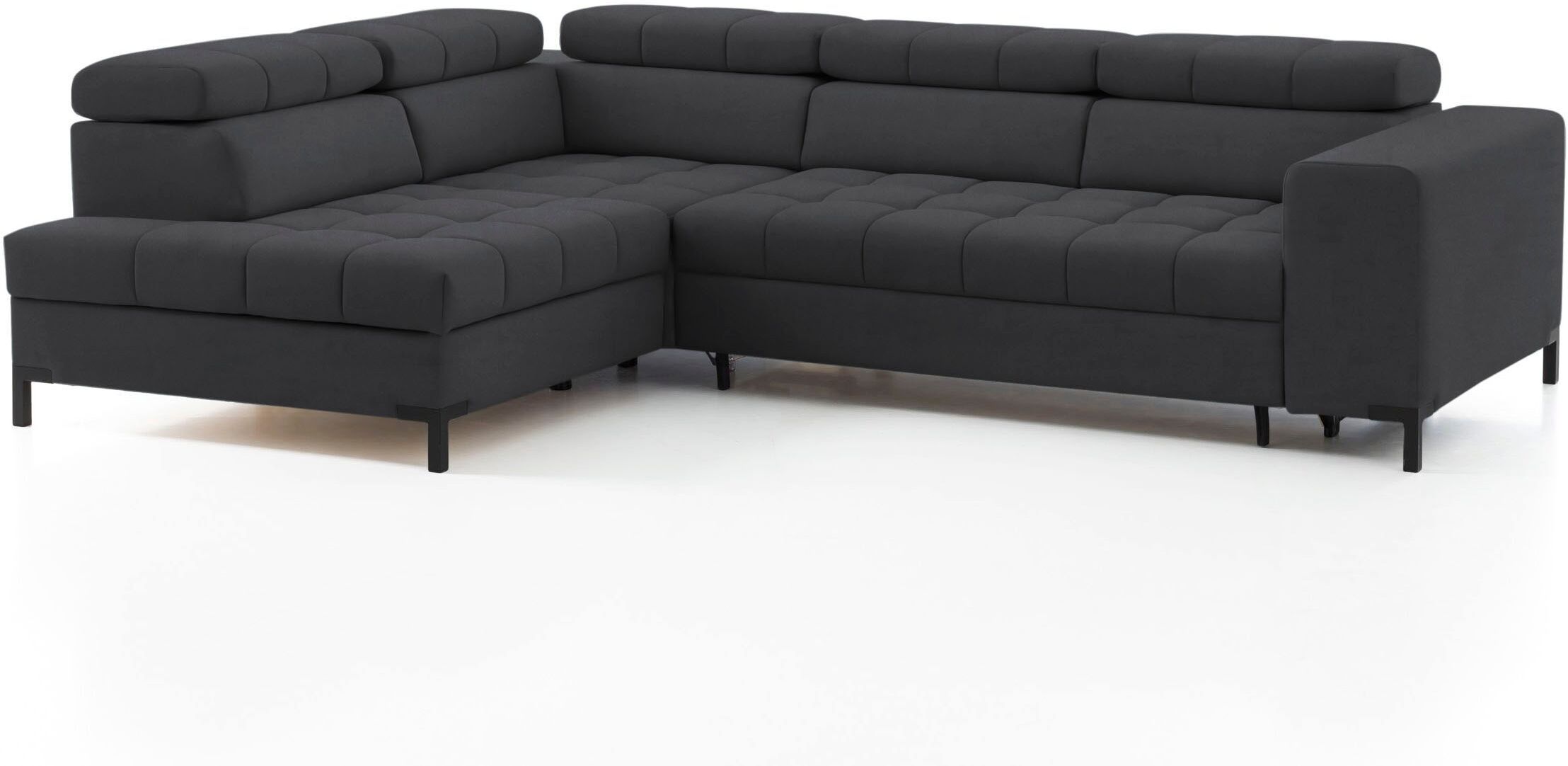 exxpo - sofa fashion Ecksofa, Steppung im Sitzbereich, Wahlweise mit... grau