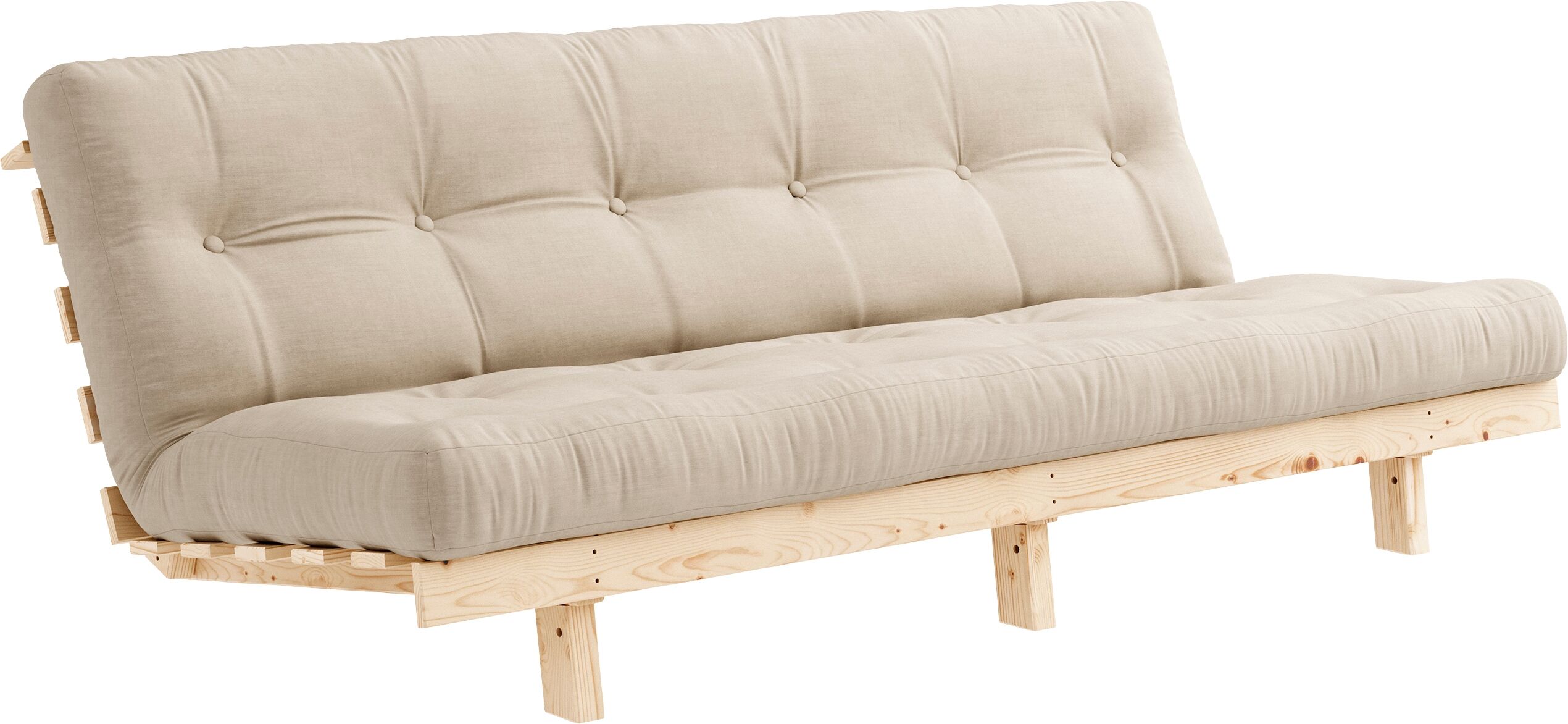 Karup Design Schlafsofa »Lean«, (2 St.), mit Bettfunktion und Futonmatratze beige