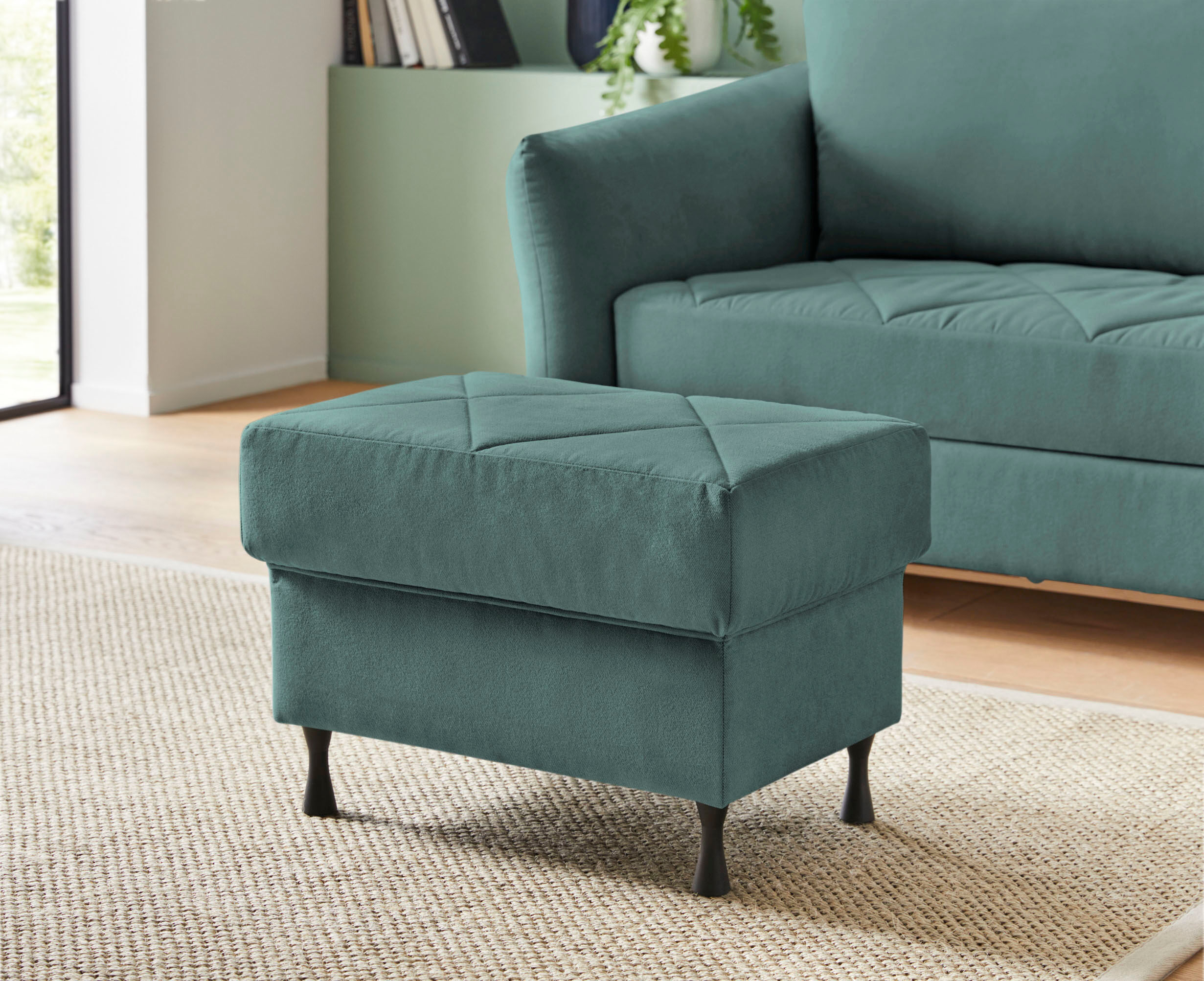 exxpo - sofa fashion Hocker blau