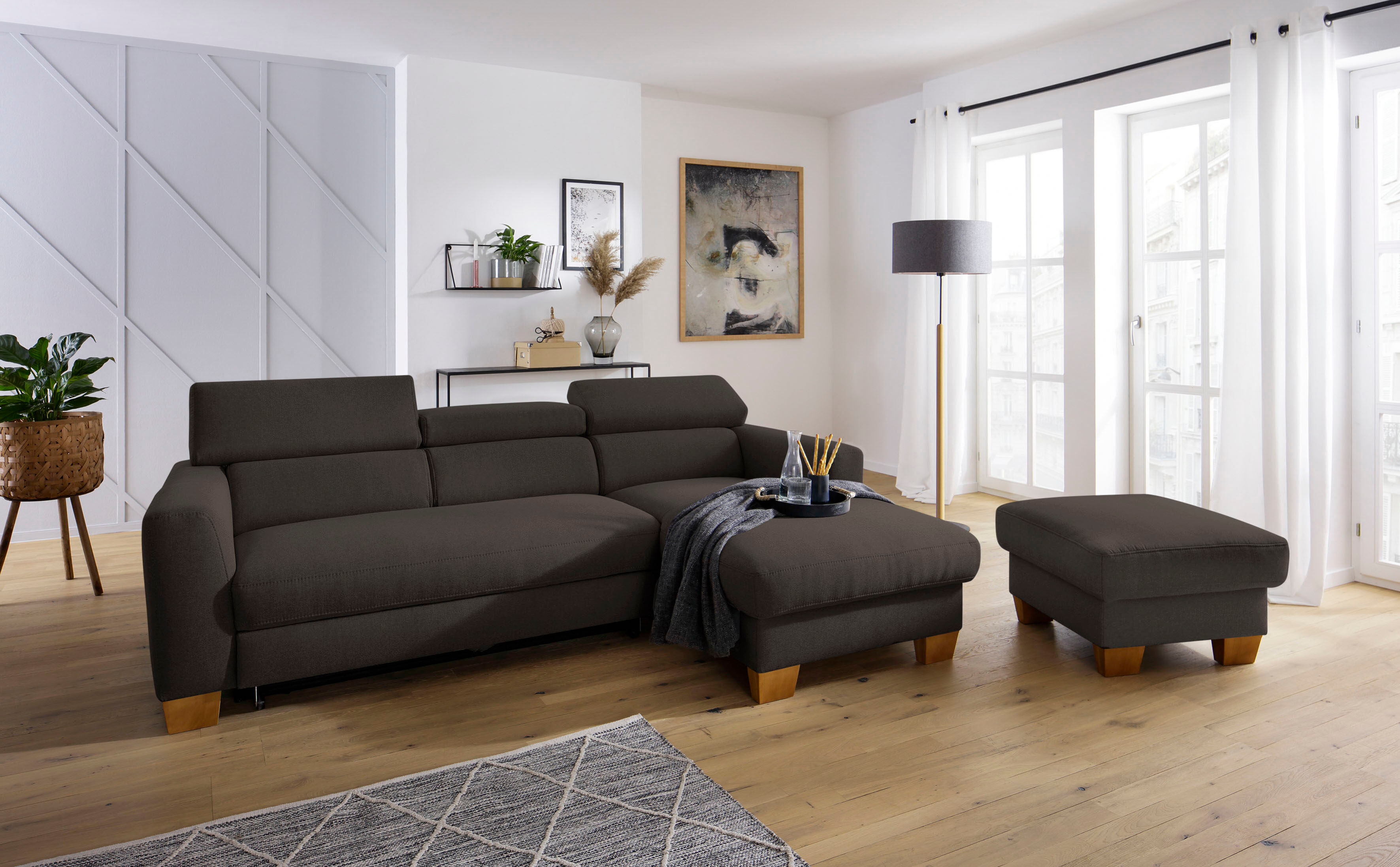 Home affaire Ecksofa »Steve Premium« braun