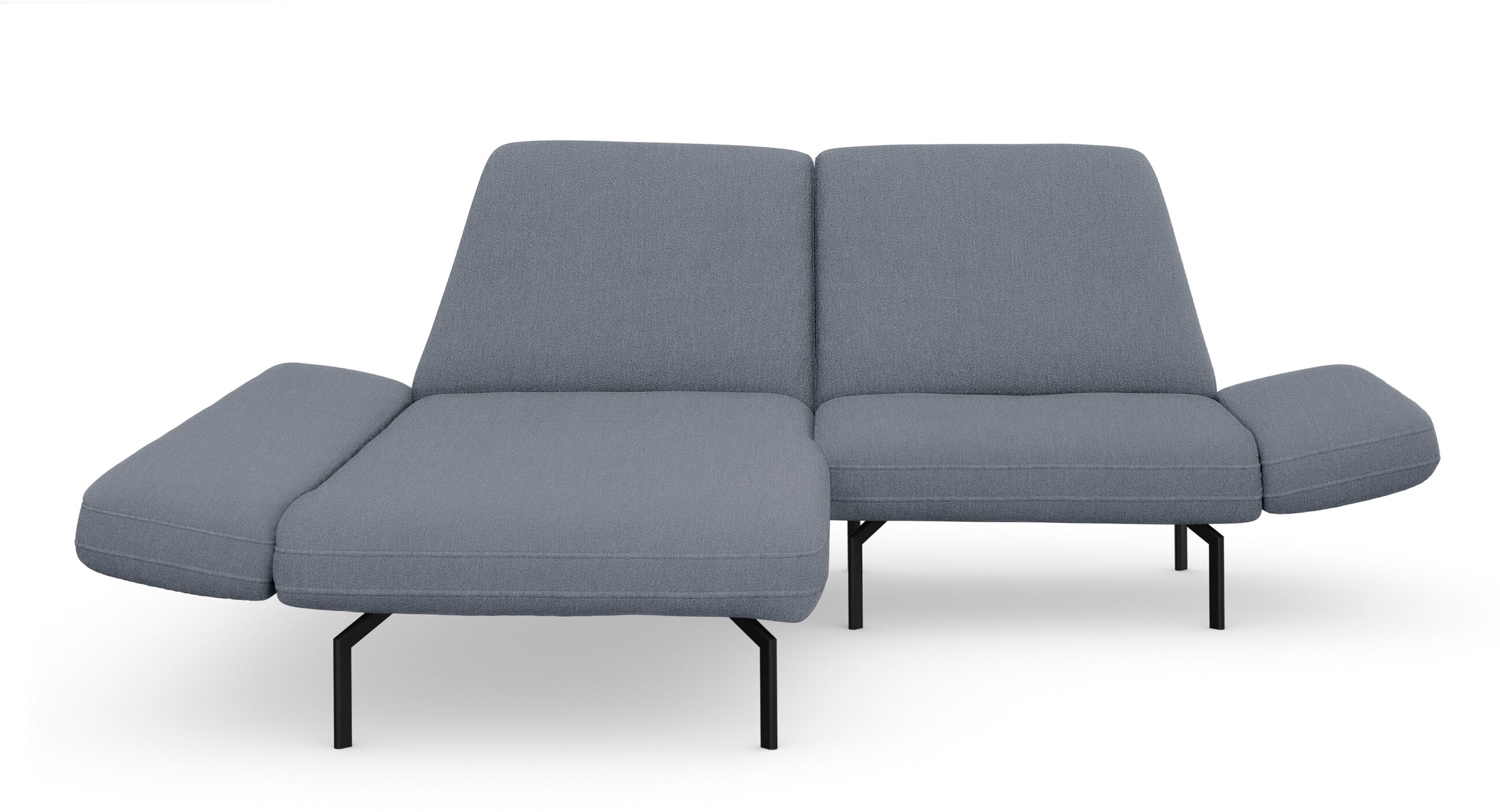 DOMO collection Ecksofa »Avellino«, mit Arm- und Rückenfunktion grau