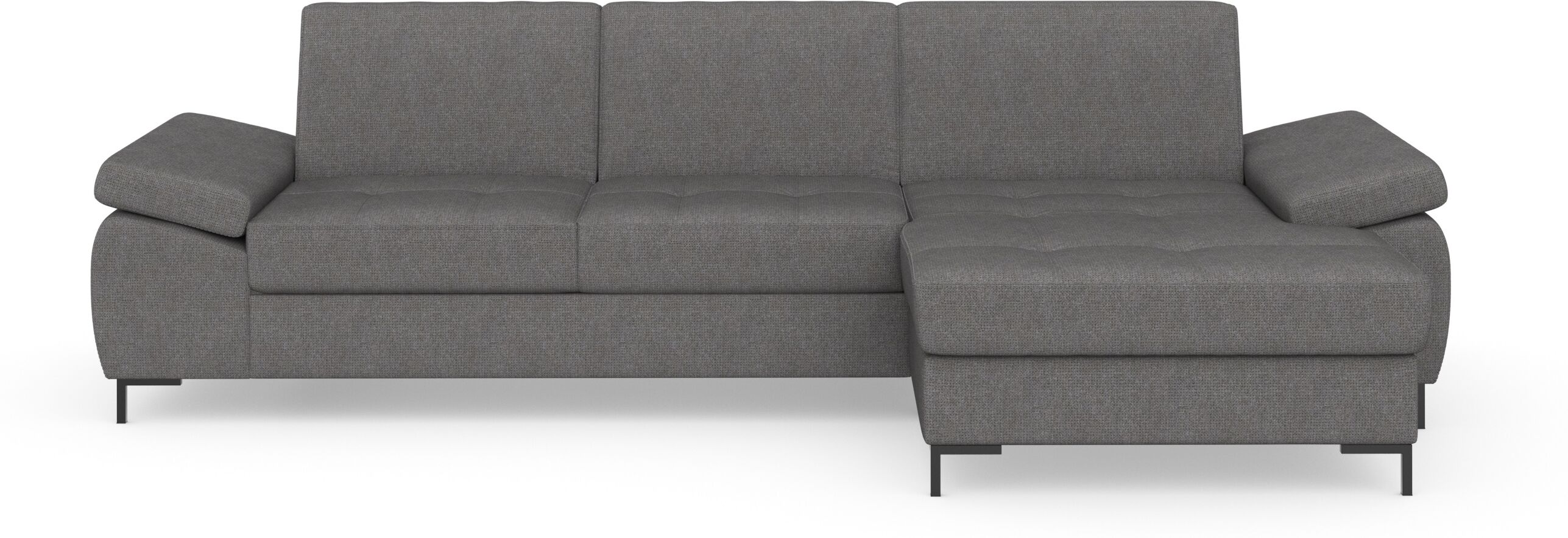 DOMO collection Ecksofa »Capelo«, mit Armteilverstellung, wahlweise mit... grau