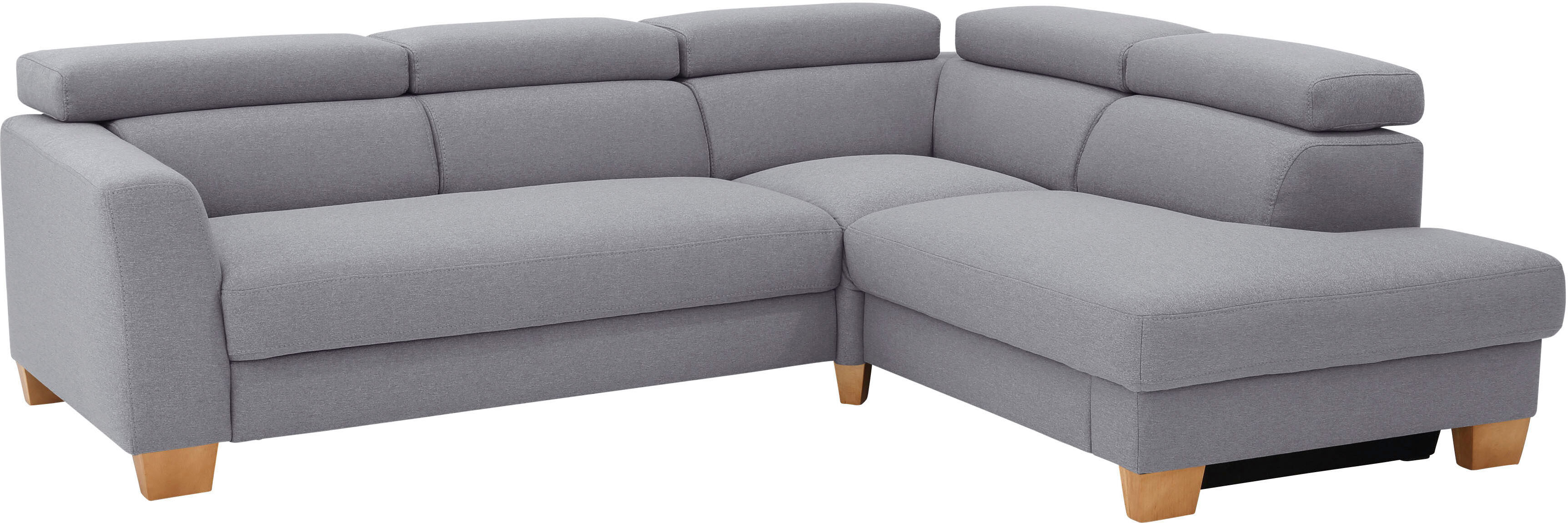 Home affaire Ecksofa »Steve Premium Luxus«, bis 140kg pro Sitz belastbar,... silberfarben