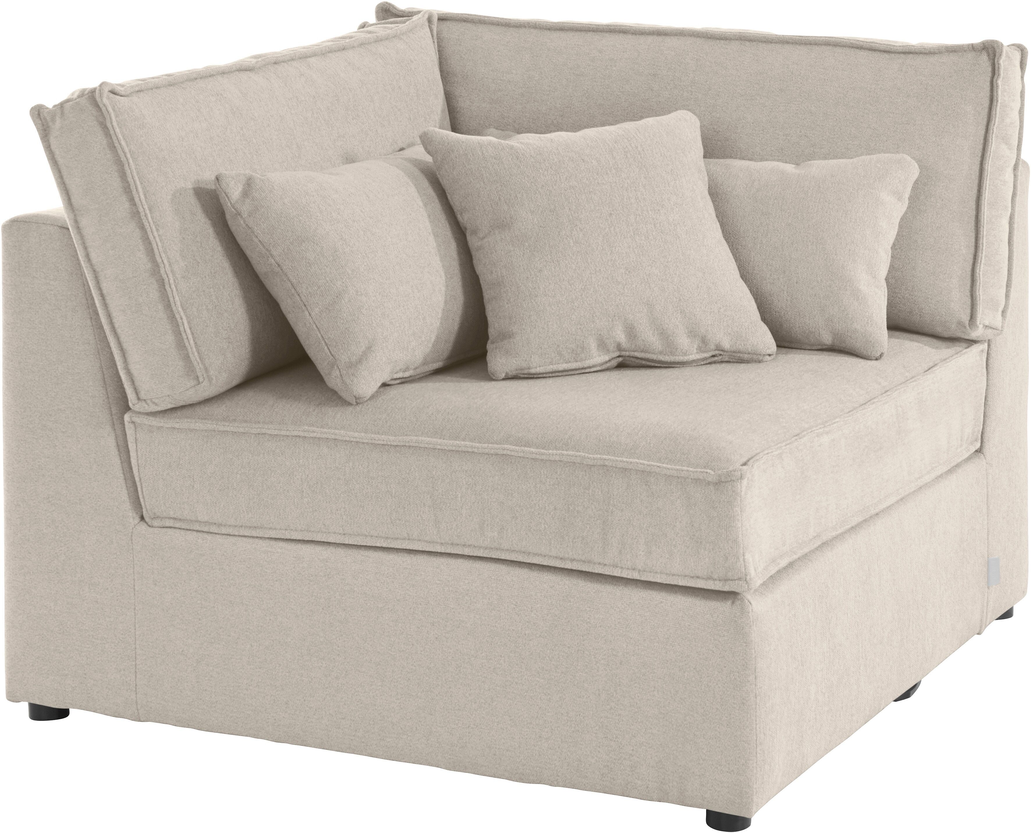 LeGer Home by Lena Gercke Sofa-Eckelement »Ceyda«, Teil eines Modulsofas beige