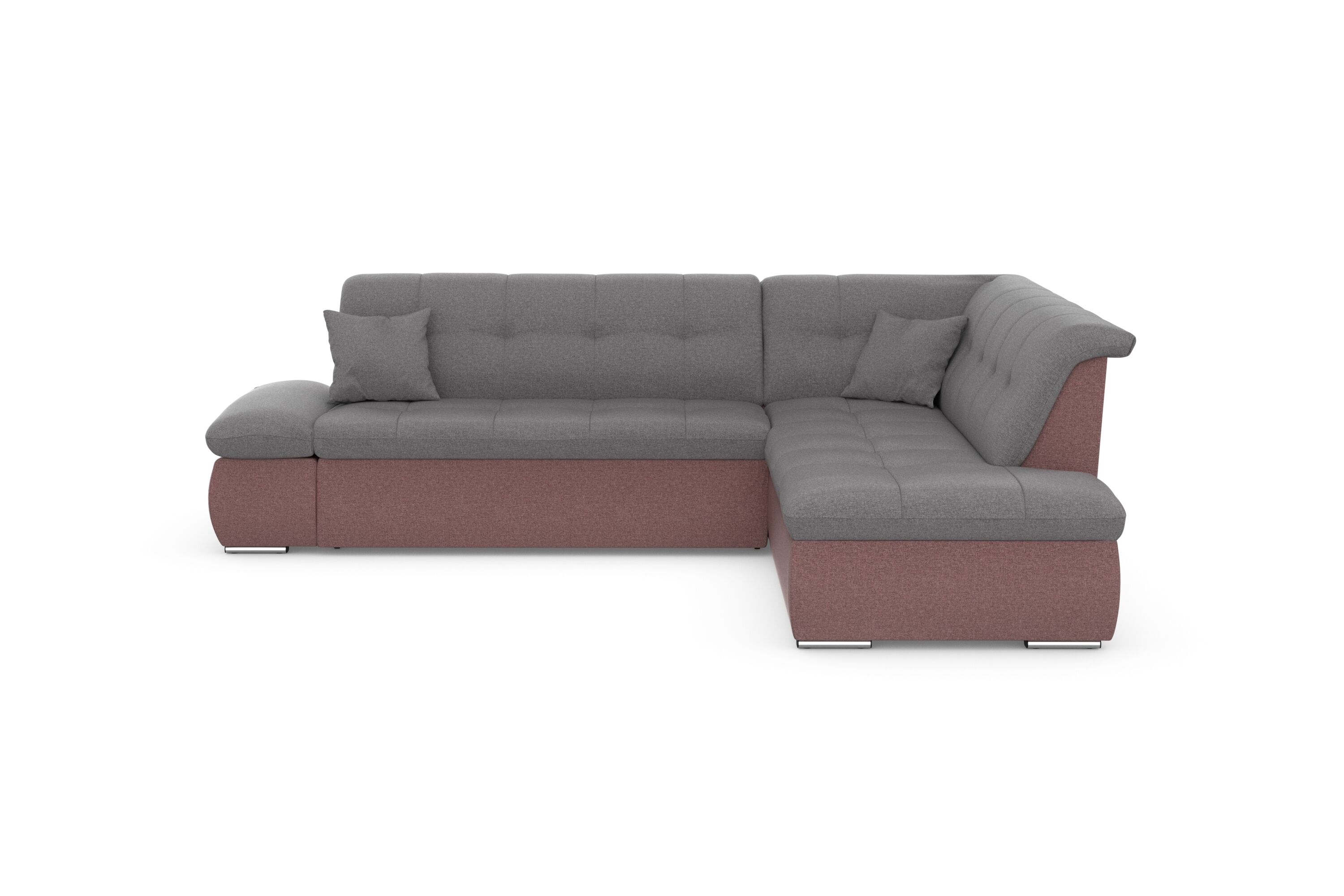 DOMO collection Ecksofa »Moric«, wahlweise mit Bettfunktion und... grau