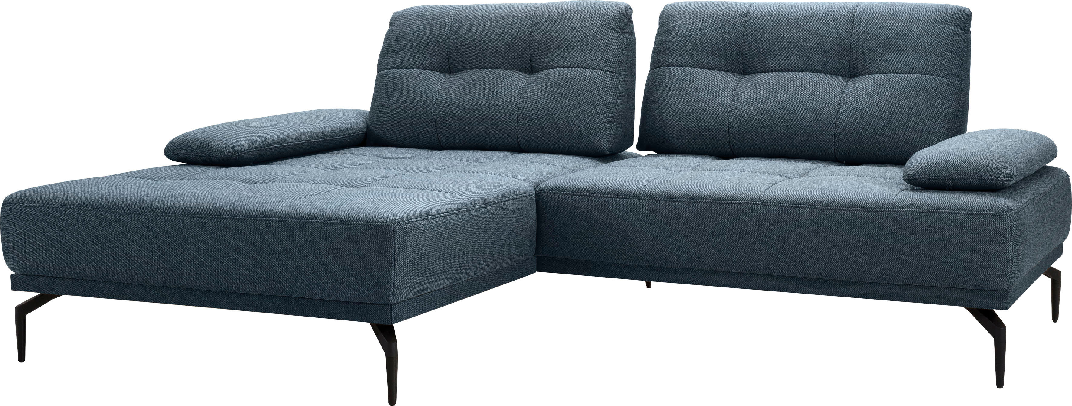 exxpo - sofa fashion Ecksofa, Inklusive Sitztiefenverstellung,... blau