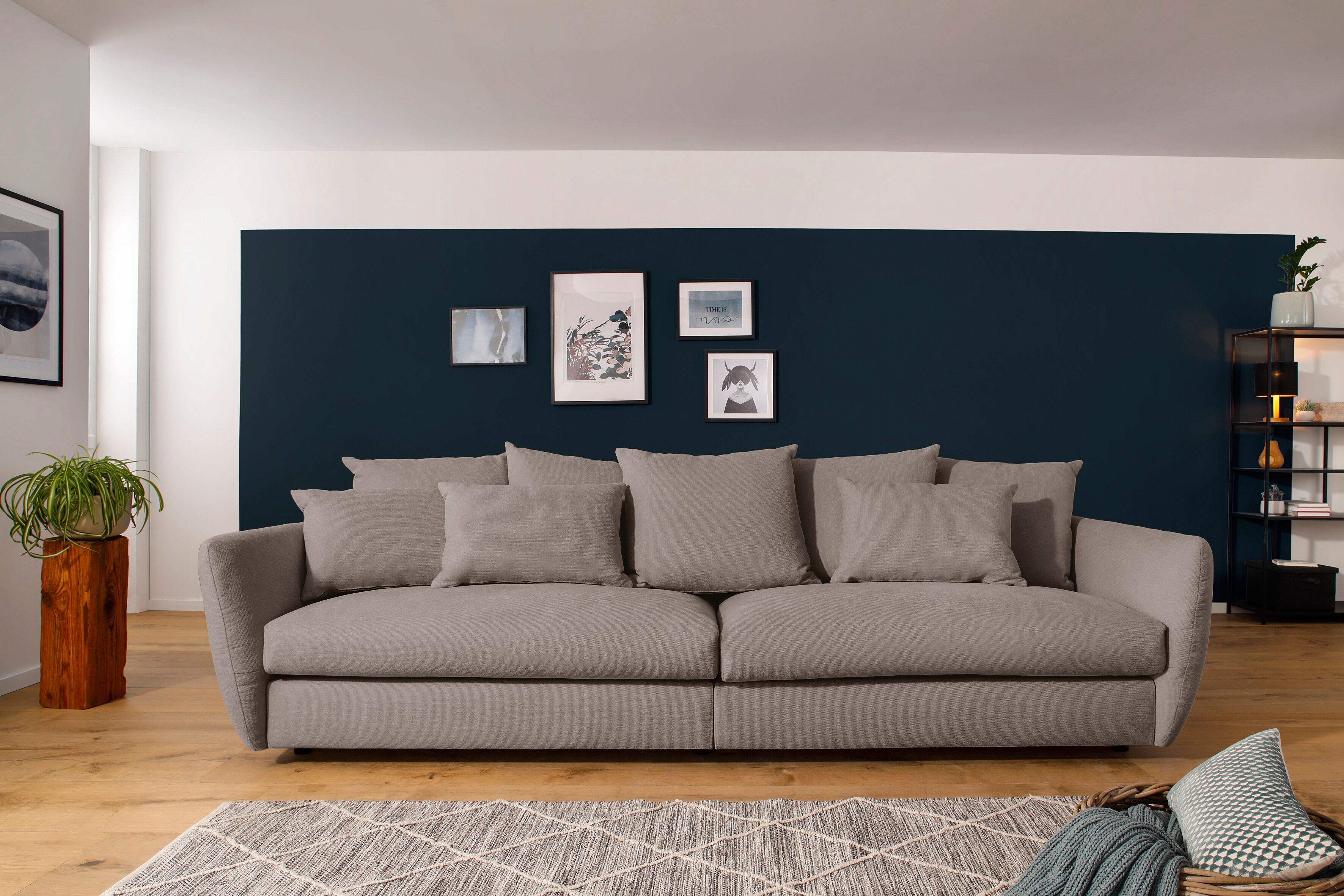 Premium collection by Home affaire 3,5-Sitzer »Douville«, inkl. 5 Rücken-und... grau