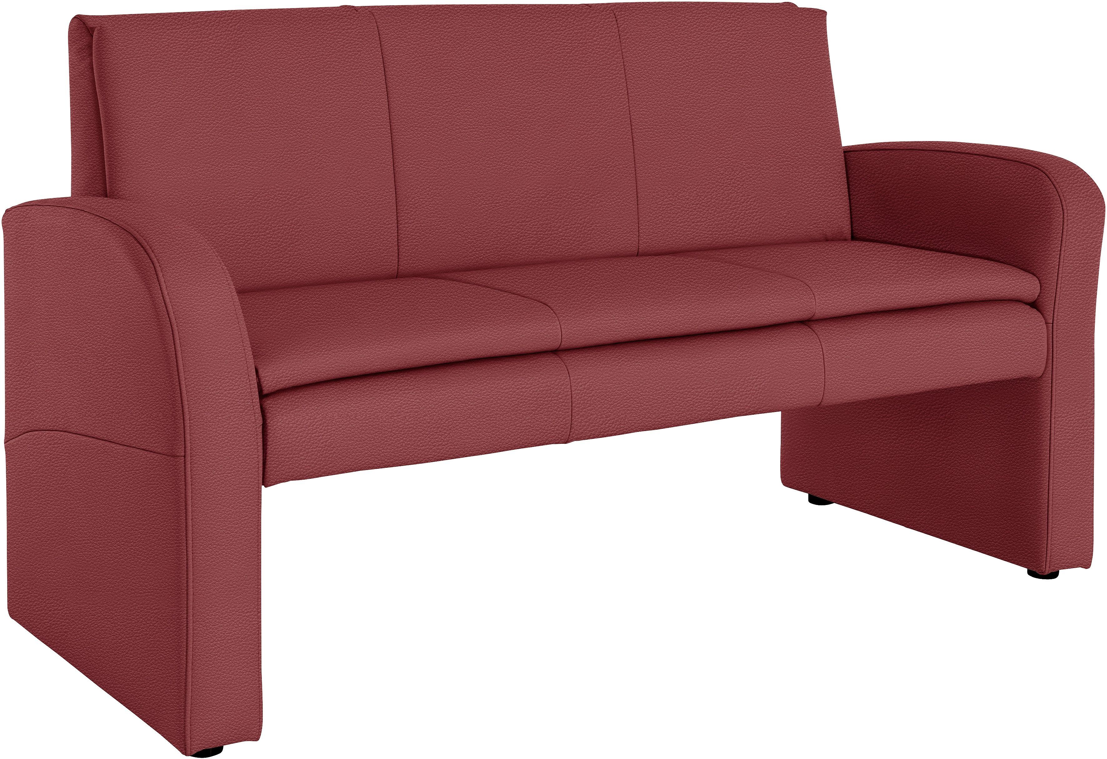 exxpo - sofa fashion Polsterbank »Cortado«, Frei im Raum stellbar rot  NaturLEDER®