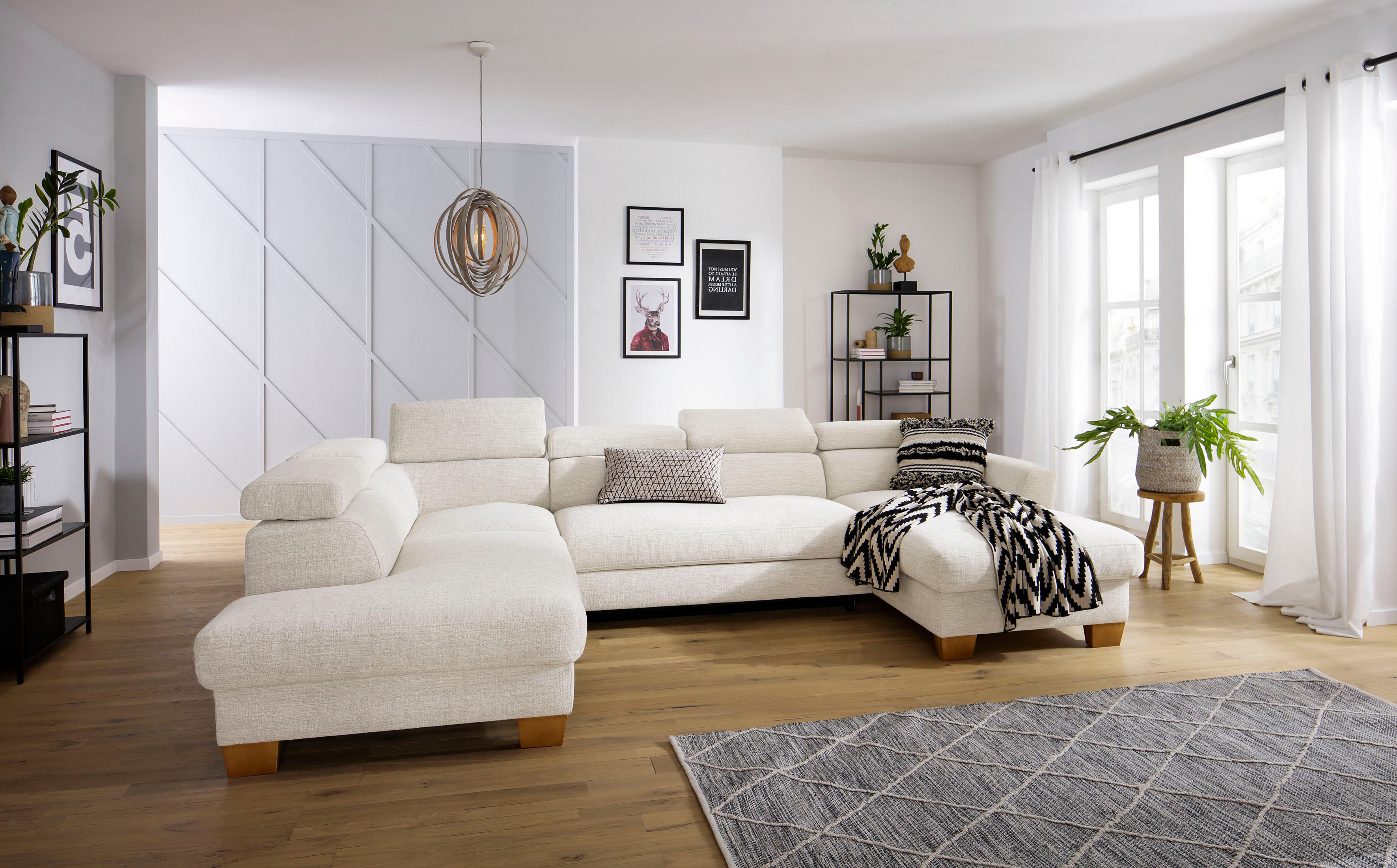 Home affaire Wohnlandschaft »Steve Premium« beige