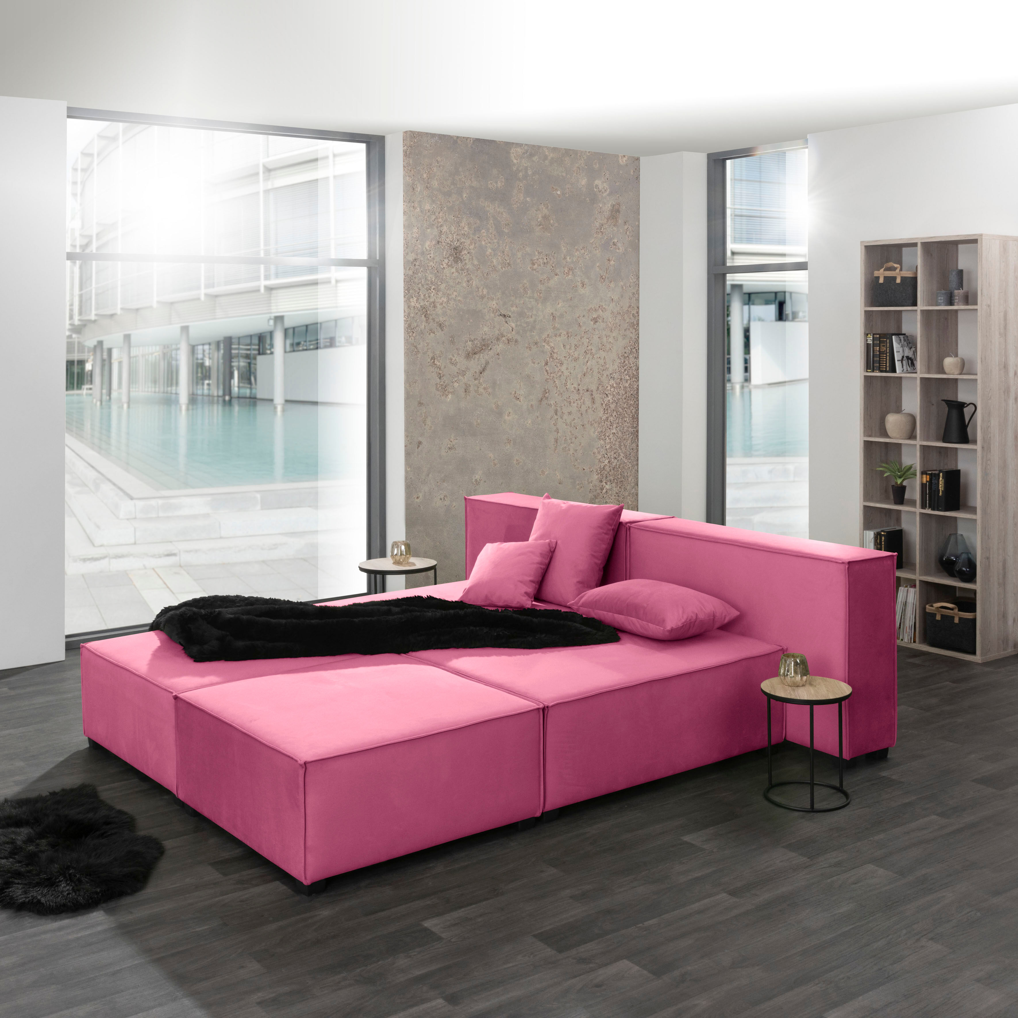 Max Winzer® Wohnlandschaft »MOVE«, (Set), Sofa-Set 09 aus 6 Sitz-Elementen,... soft pink