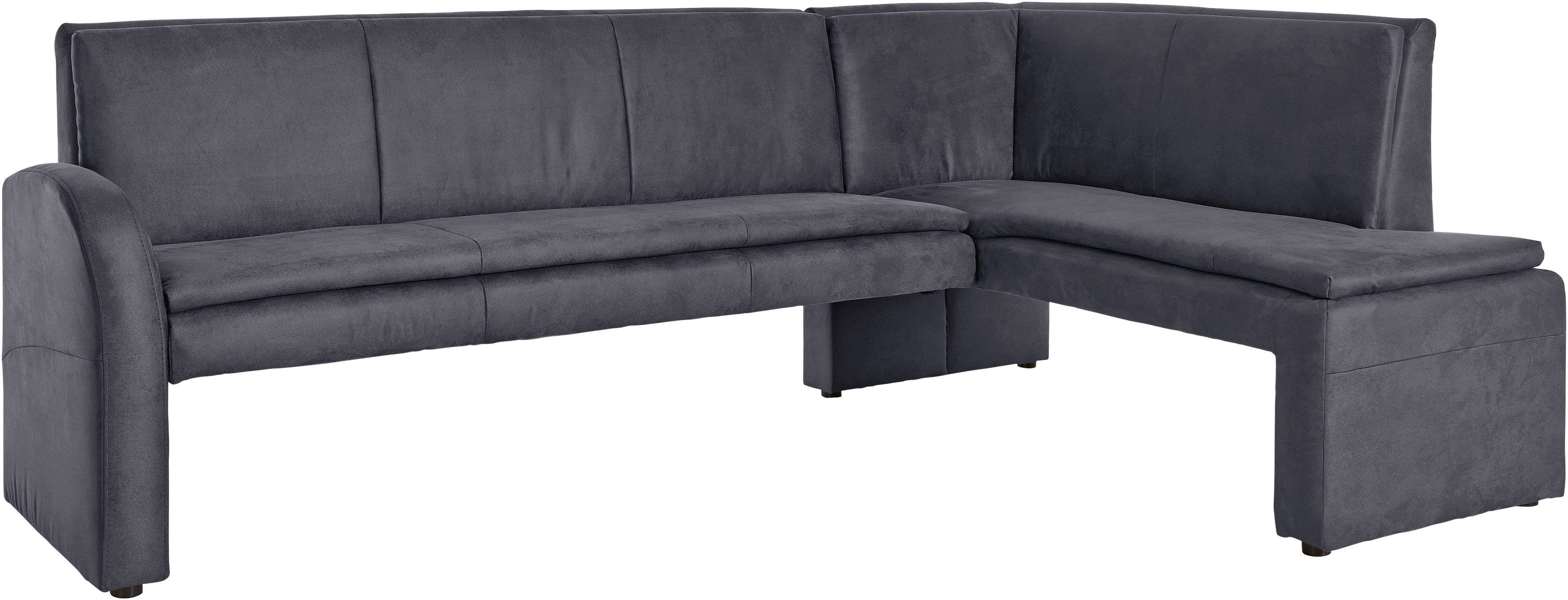 exxpo - sofa fashion Eckbank »Cortado«, Frei im Raum stellbar grau  Luxus-Microfaser