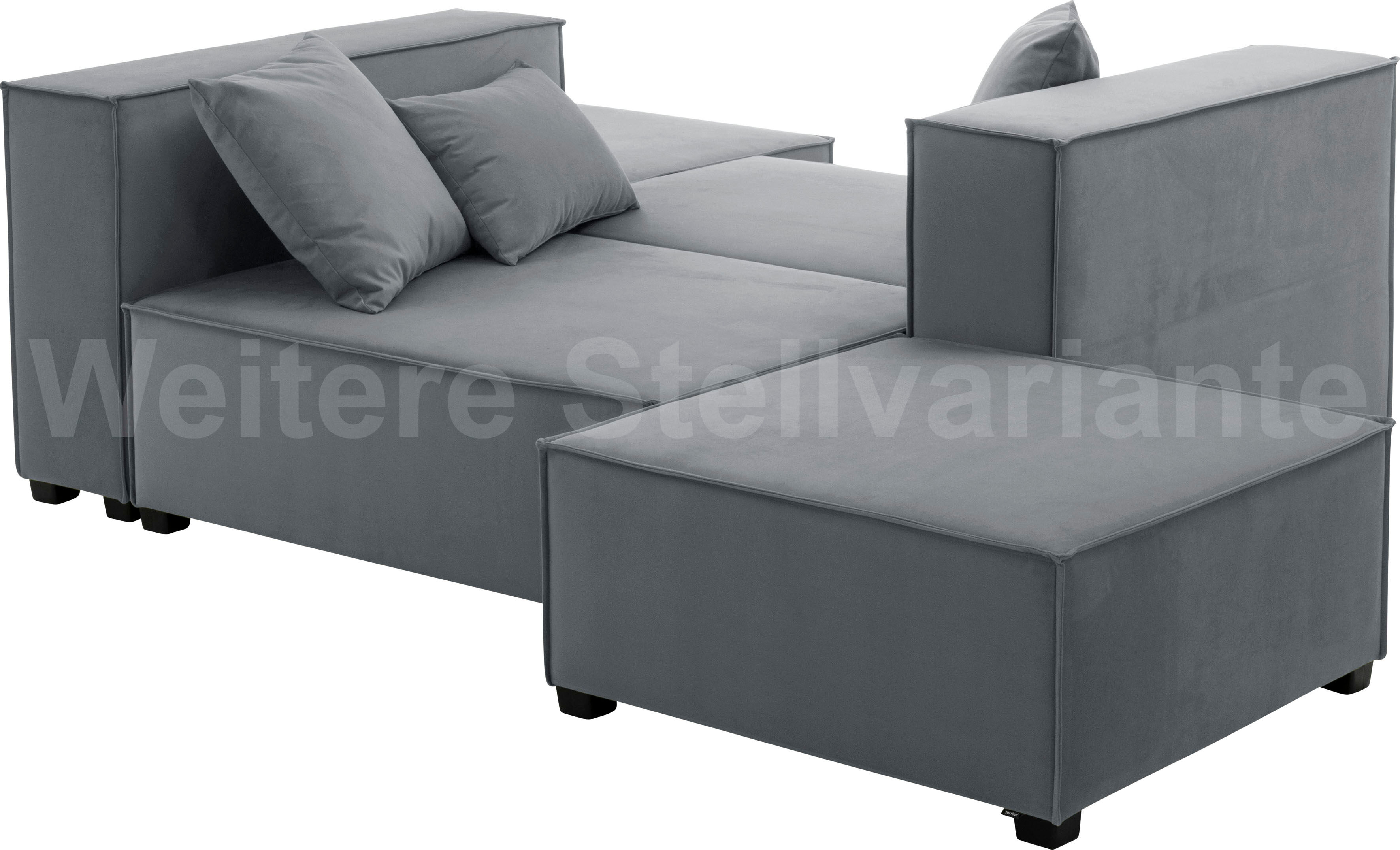 Max Winzer® Wohnlandschaft »MOVE«, (Set), Sofa-Set 09 aus 6 Sitz-Elementen,... grau