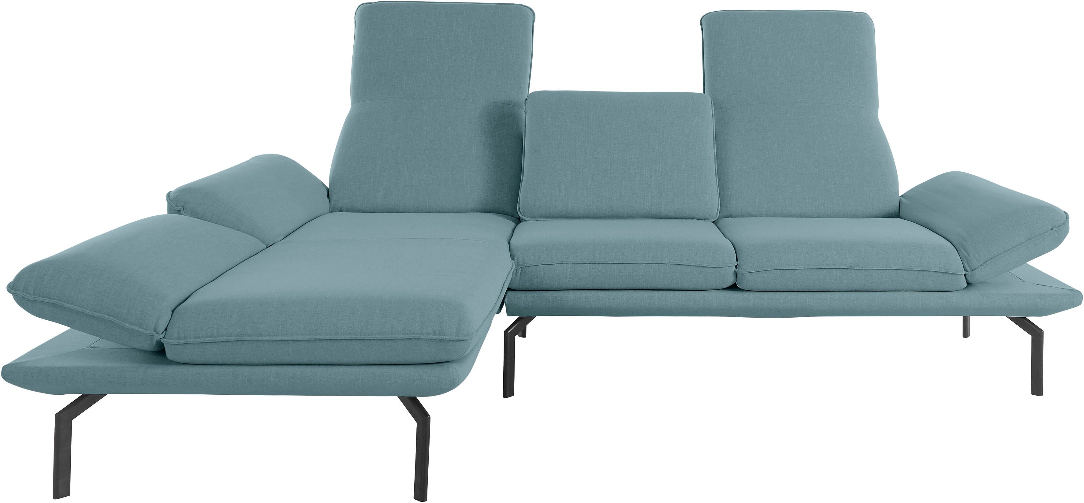 GOODproduct Ecksofa »Bennid«, Wahlweise mit Arm- und Rückenfunktion, alle... blau