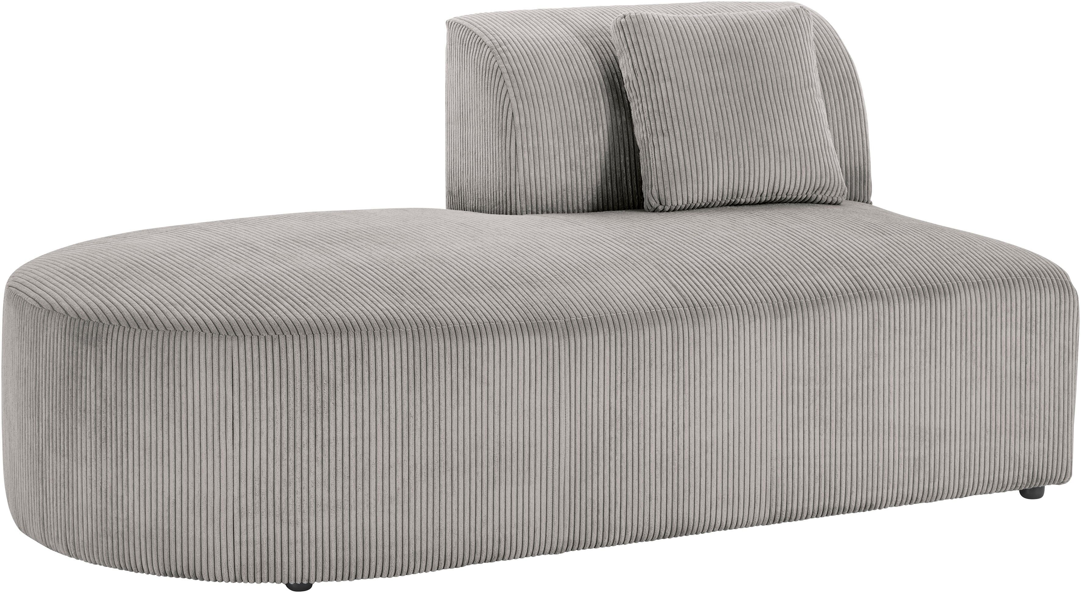 andas Sofa-Eckelement »Alesund«, als Einzelteile oder Modulteil grau  Cord