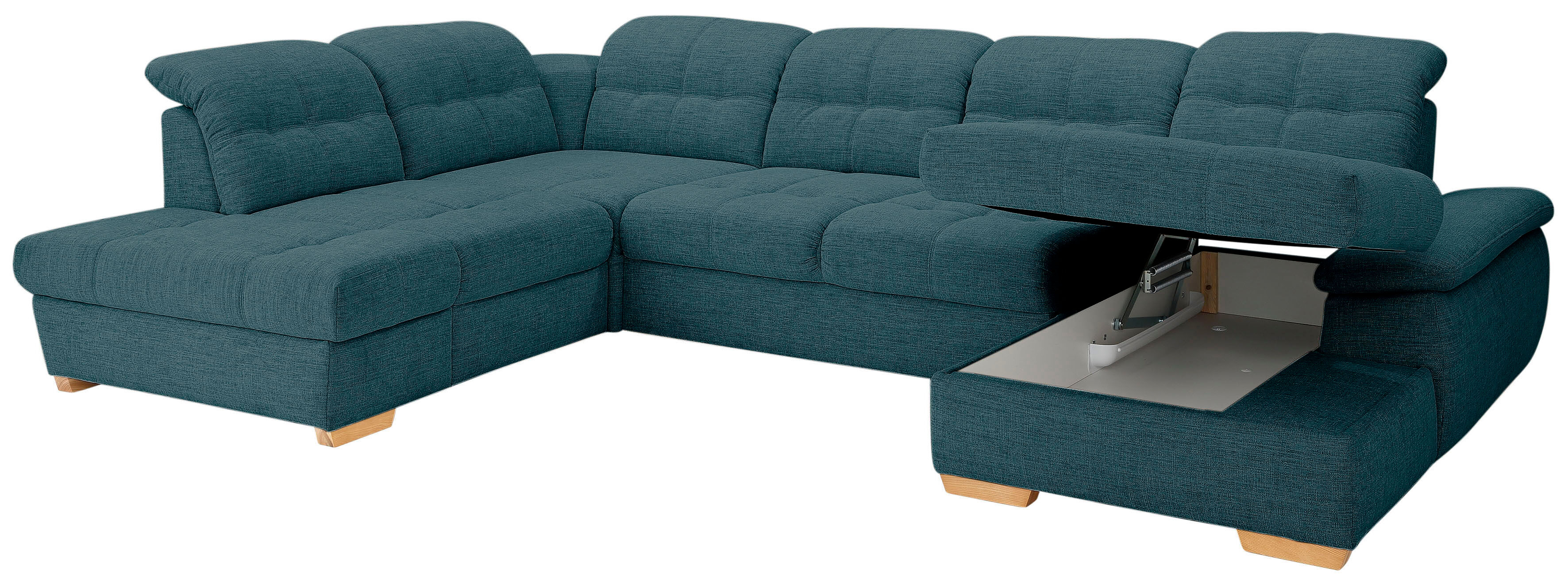 Home affaire Wohnlandschaft »Lotus Home Luxus«, belastbar bis zu 140kg pro... blau