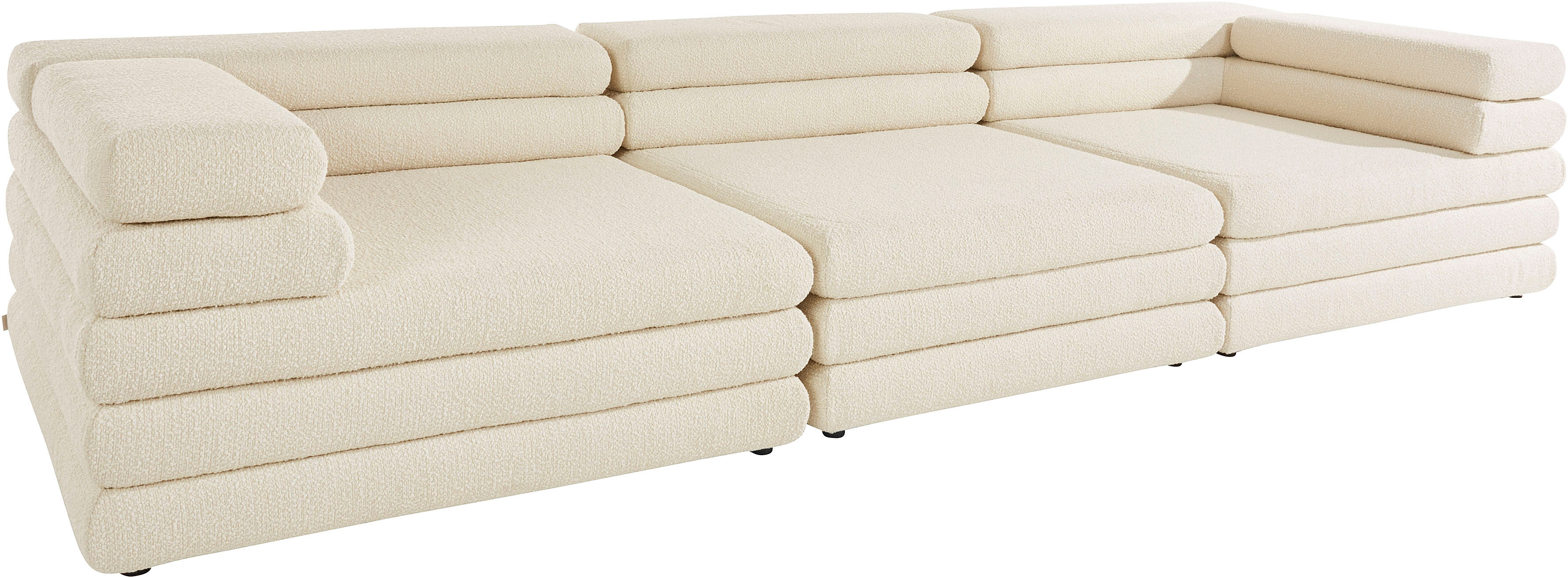 LeGer Home by Lena Gercke 3-Sitzer »Lilja XL«, 3 Teile, zusammengesetzt aus... beige