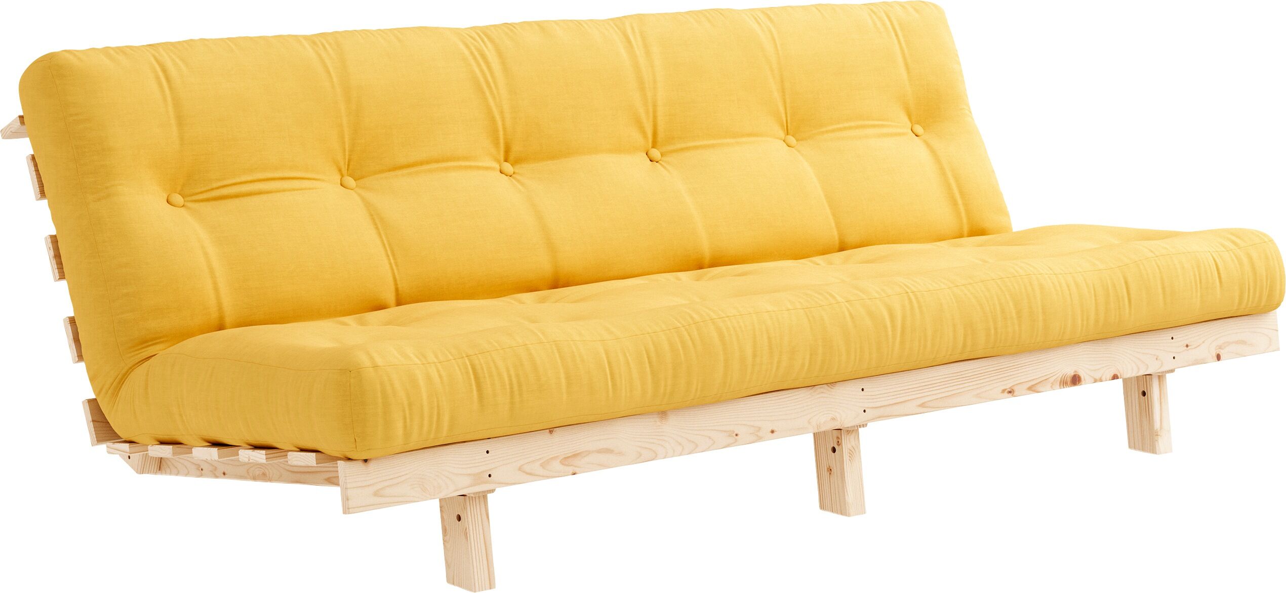 Karup Design Schlafsofa »Lean«, (2 St.), mit Bettfunktion und Futonmatratze gelb