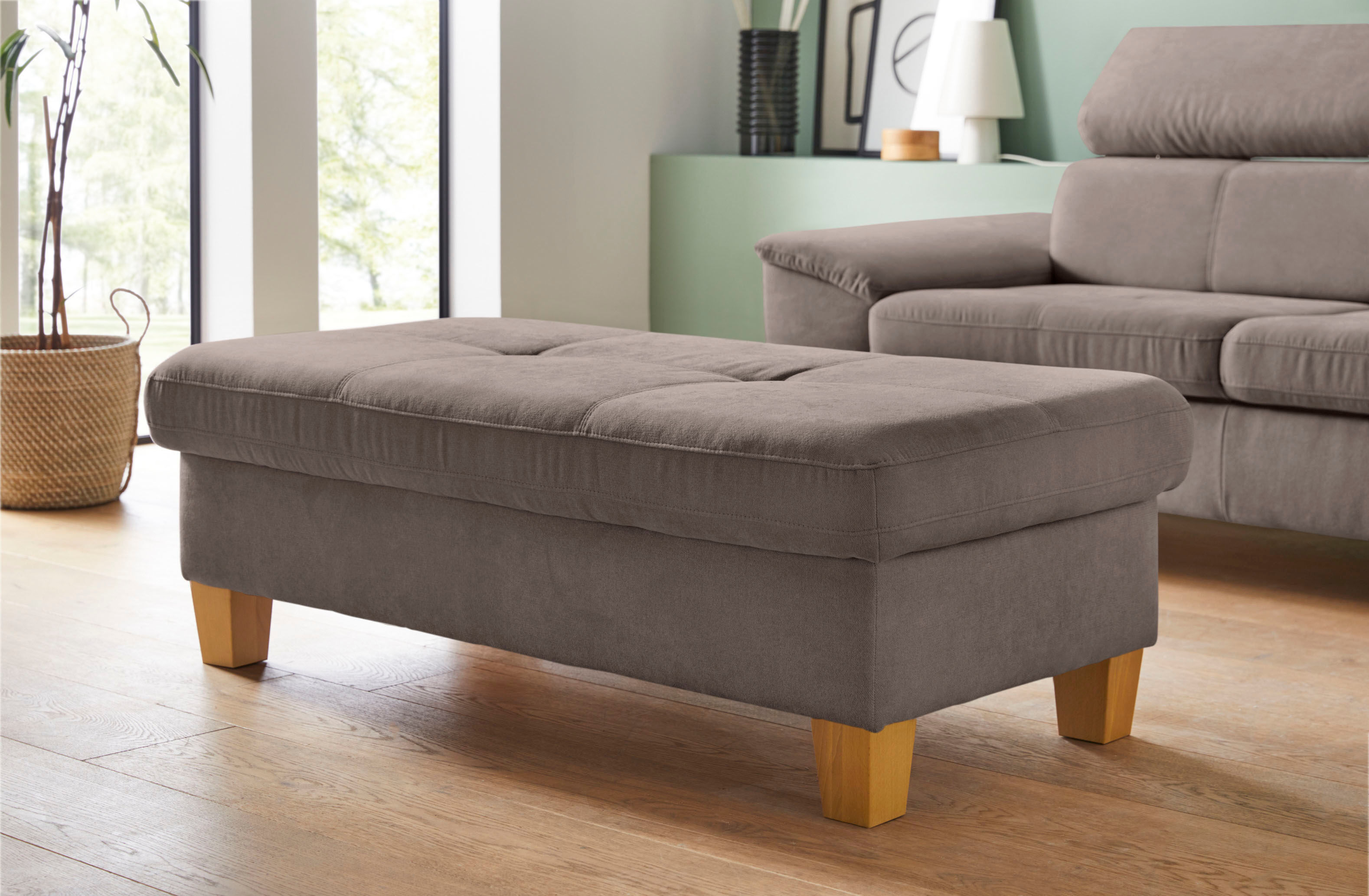 exxpo - sofa fashion Hocker grau