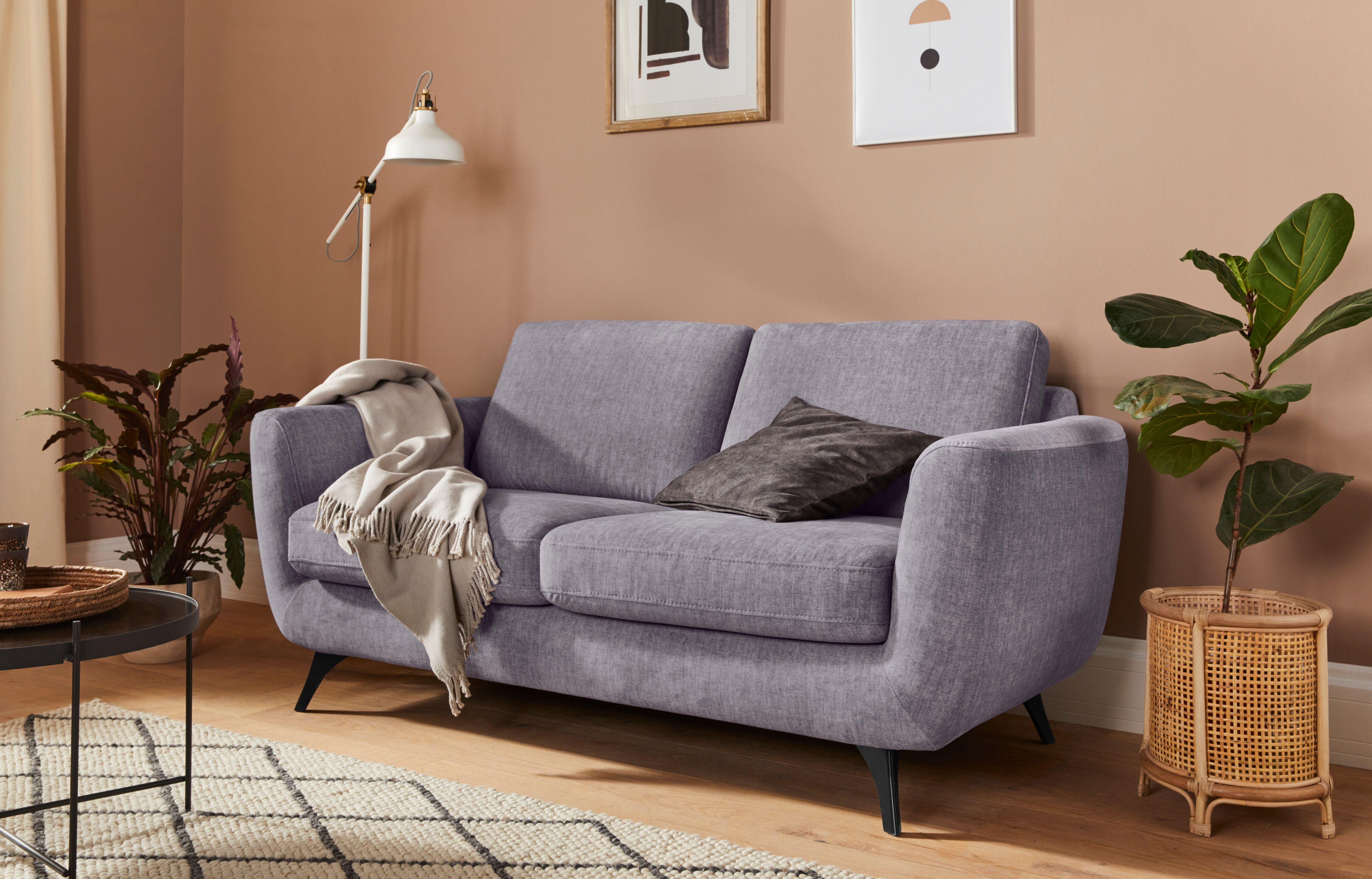 Mr. Couch 2-Sitzer »River«, 5 Jahre Hersteller-Garantie auf... silberfarben