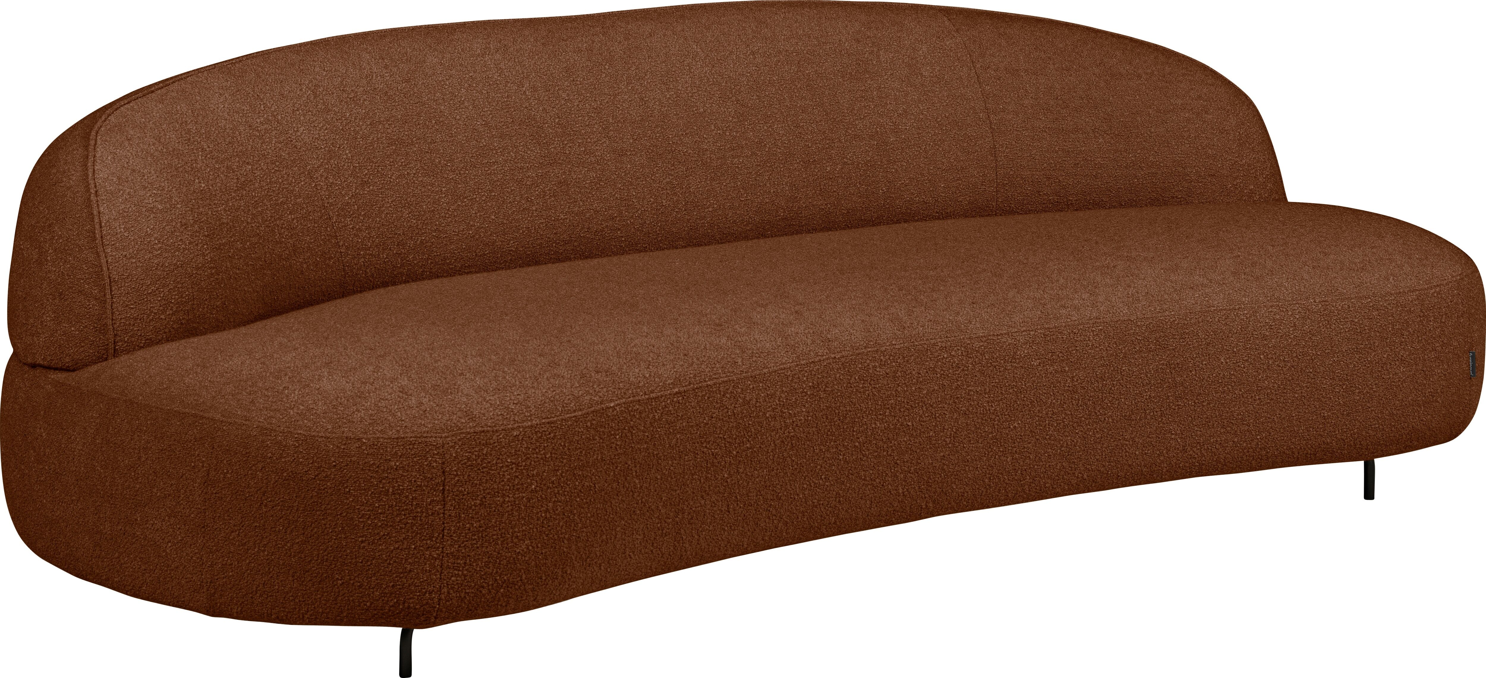 furninova Loungesofa »Aria«, organisch geformt, im skandinsvischen Design braun