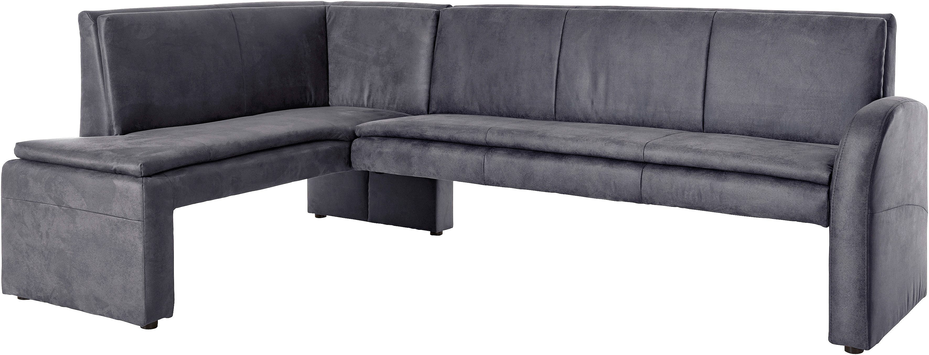 exxpo - sofa fashion Eckbank »Cortado«, Frei im Raum stellbar grau  Luxus-Microfaser